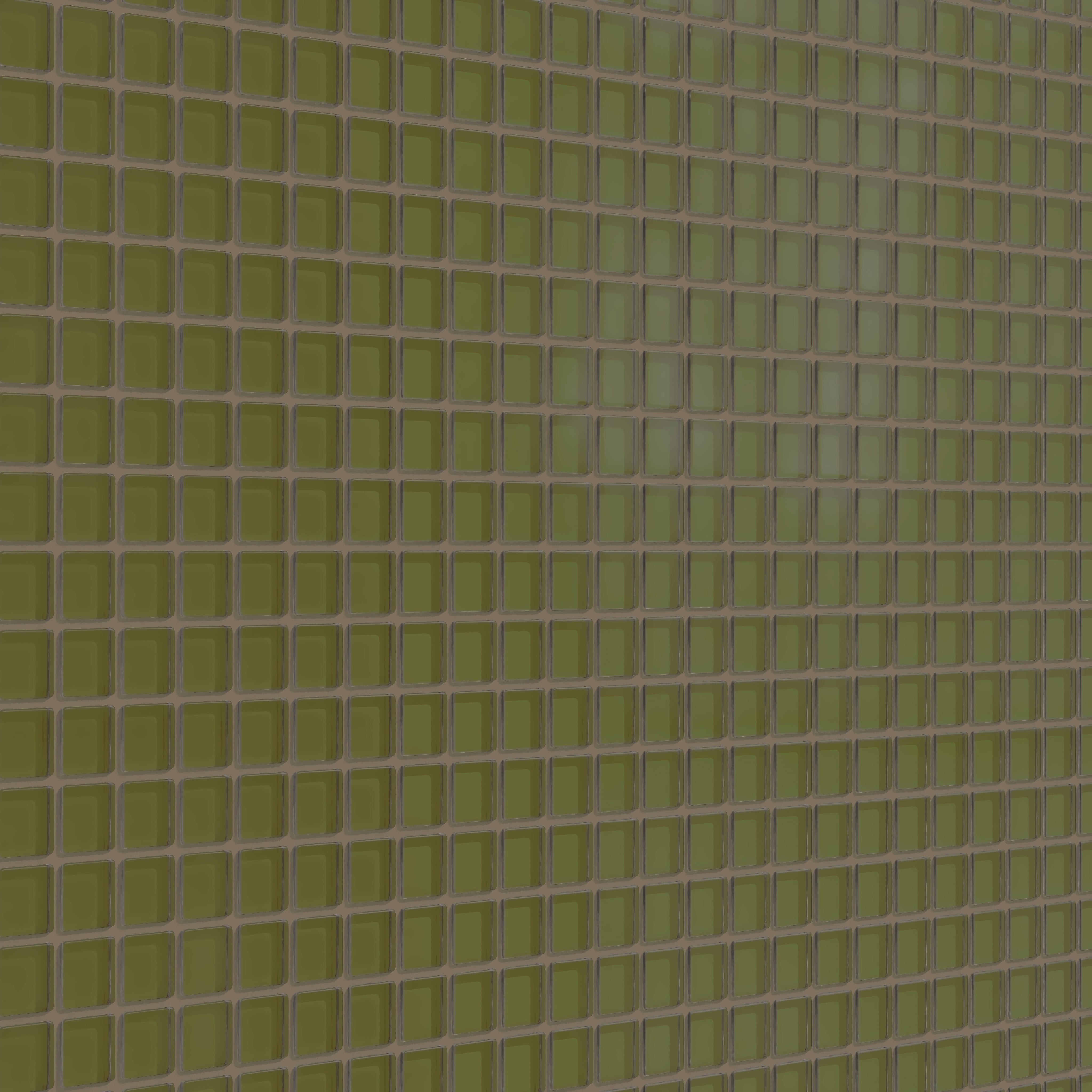 1x1 Straight Set Sheeted Glass Mosaic Tile in Cormorant Matte