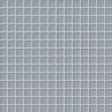 1x1 Straight Set Sheeted Glass Mosaic Tile in Pinyon Jay Gloss