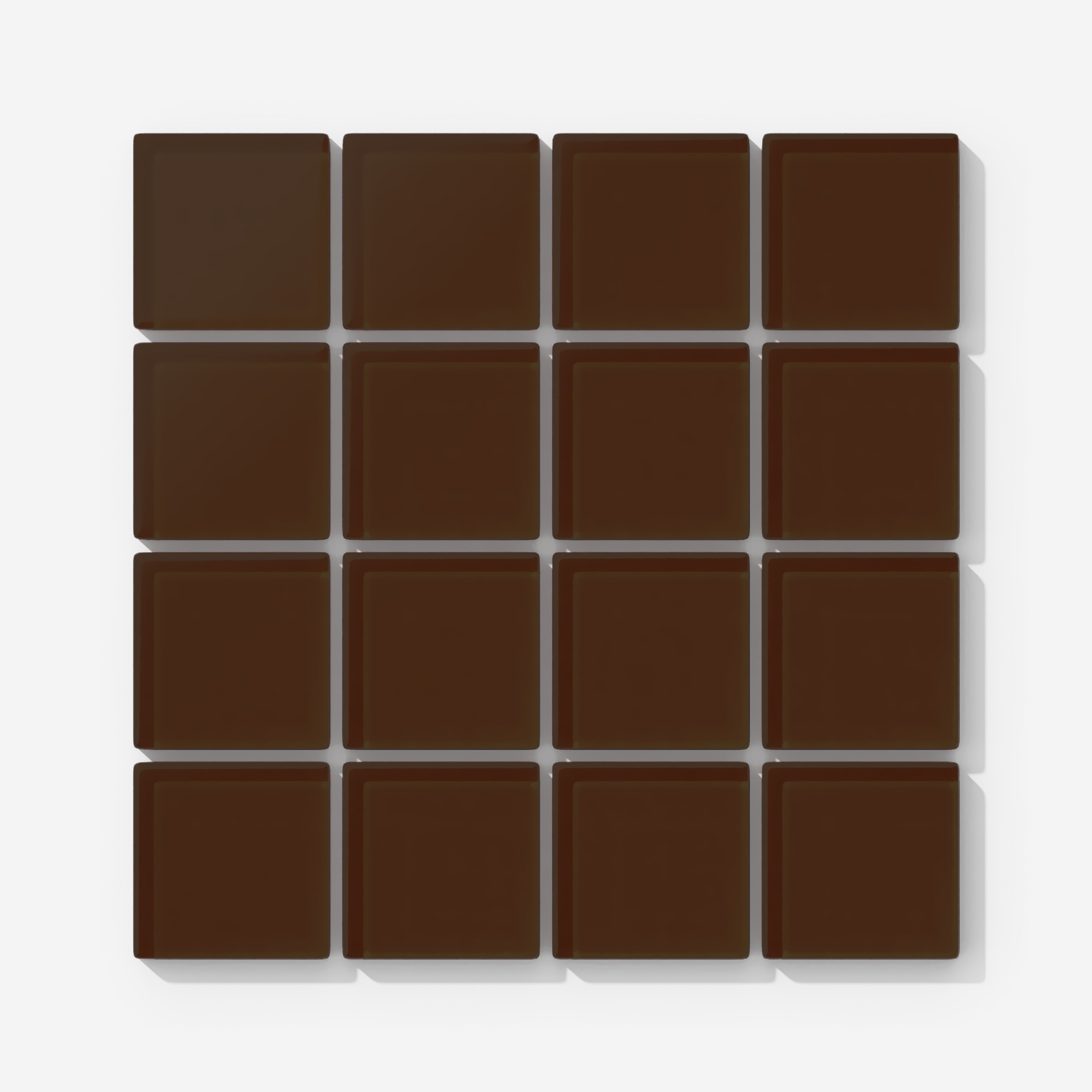 2x2 Straight Set Sheeted Glass Mosaic Tile in Thrasher Matte