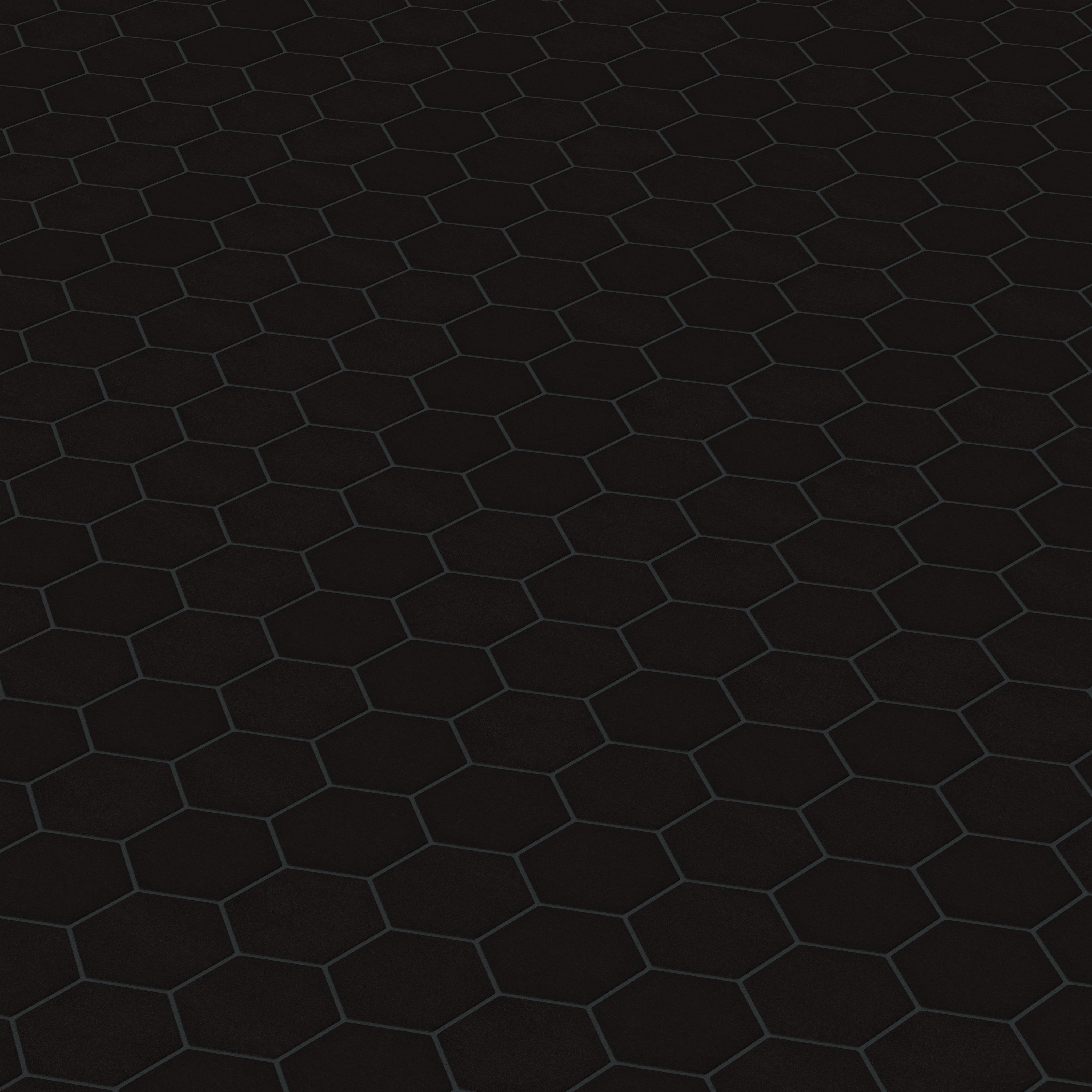 4" Hexagon Original Ceramic Tile in Raven Matte