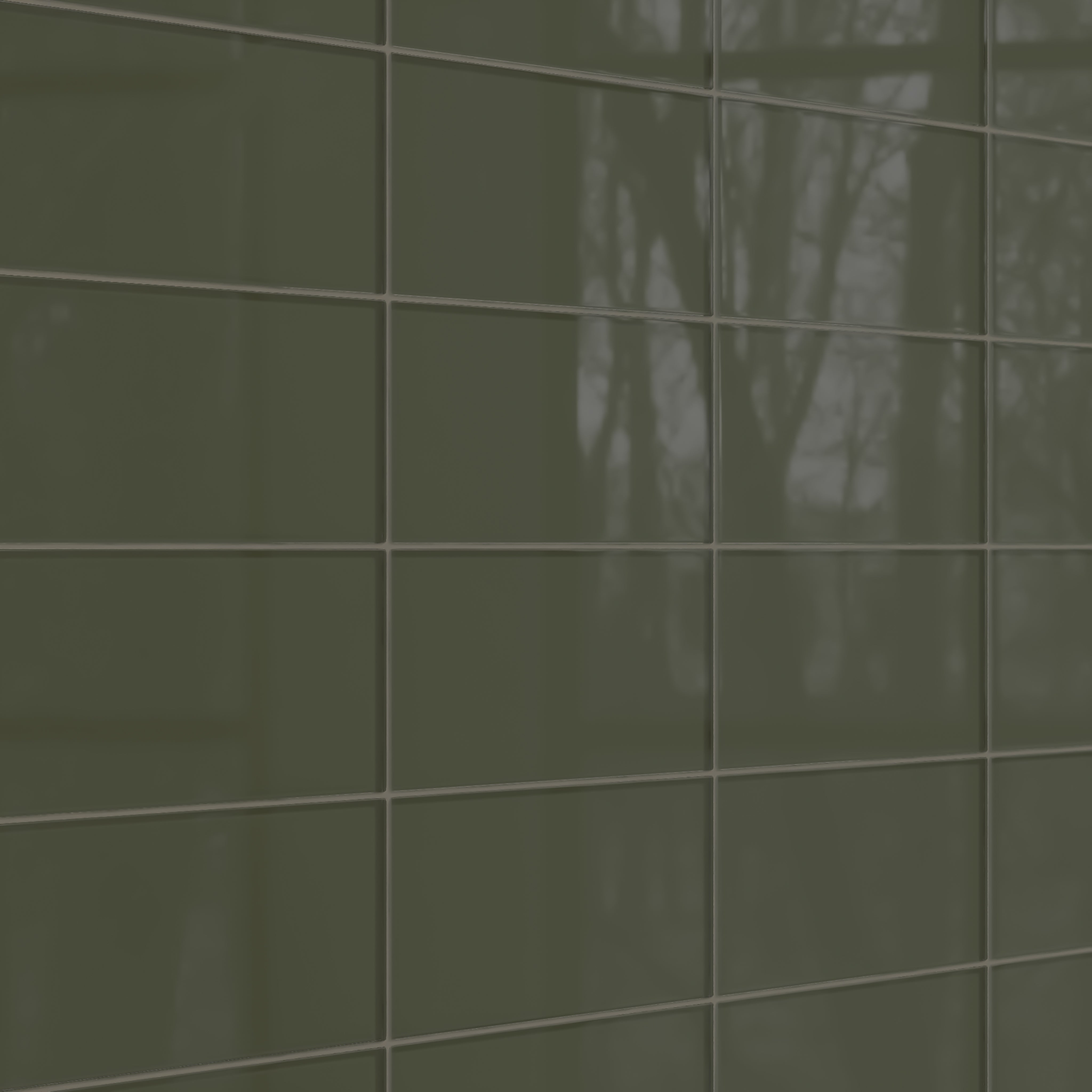 6x12 Glass Tile in Roadrunner Gloss