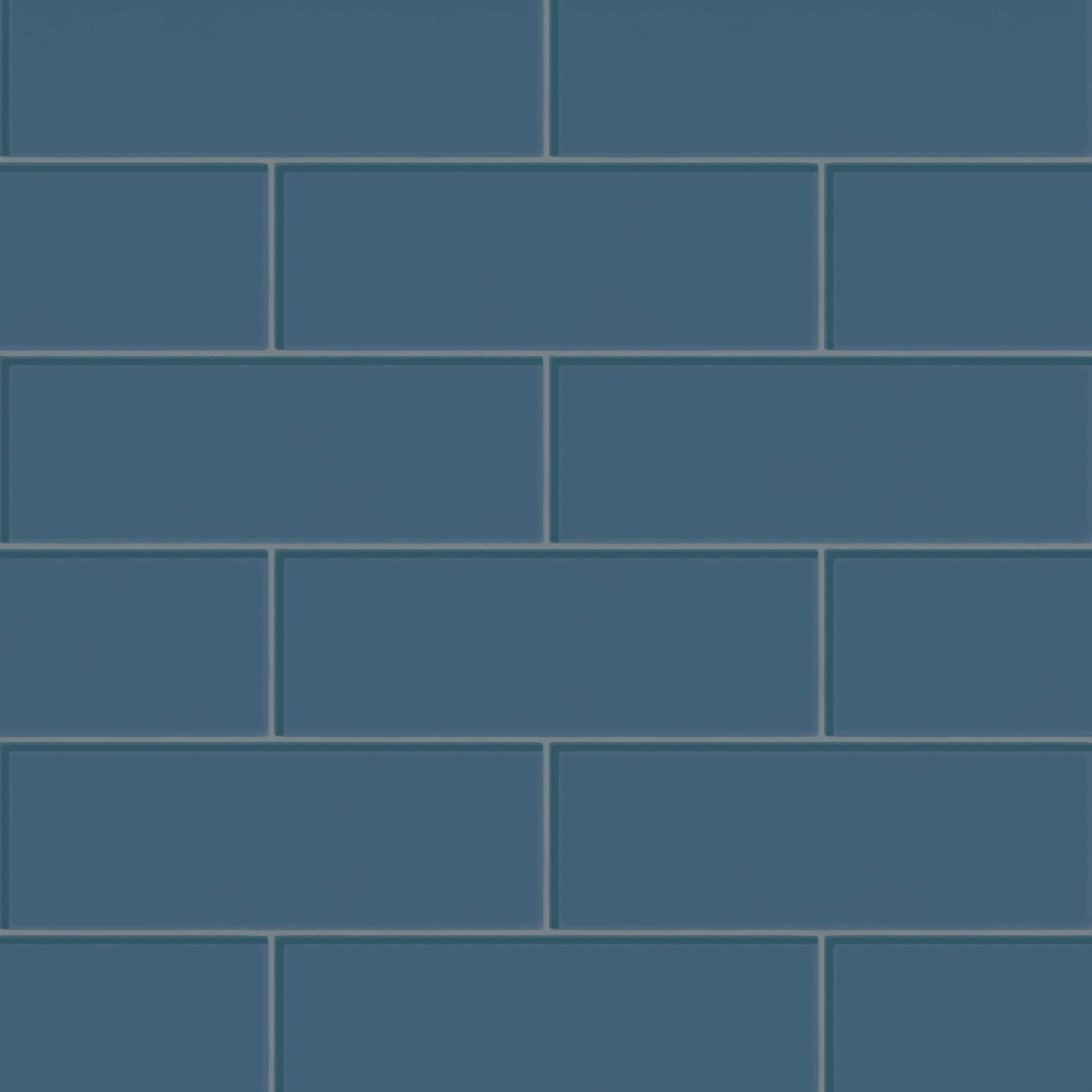 4x12 Glass Tile in Blue Jay Gloss