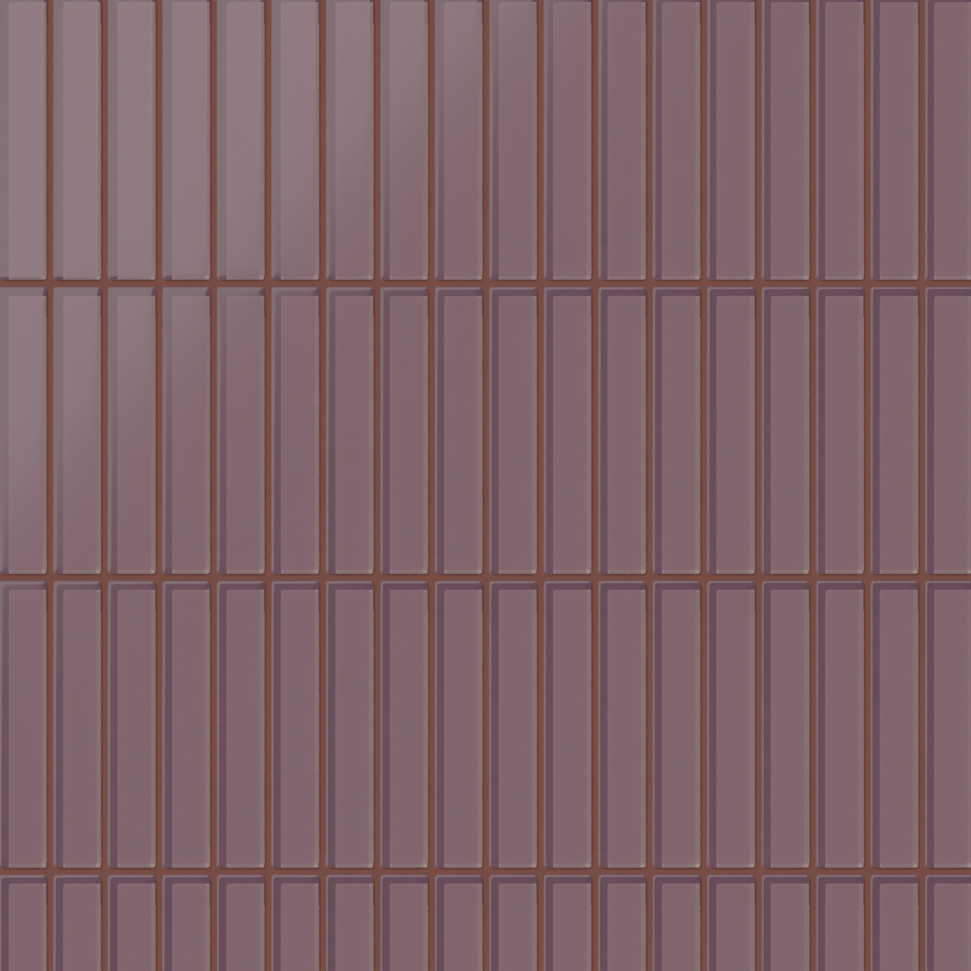 1x6 Straight Set Sheeted Glass Mosaic Tile in Crane Matte