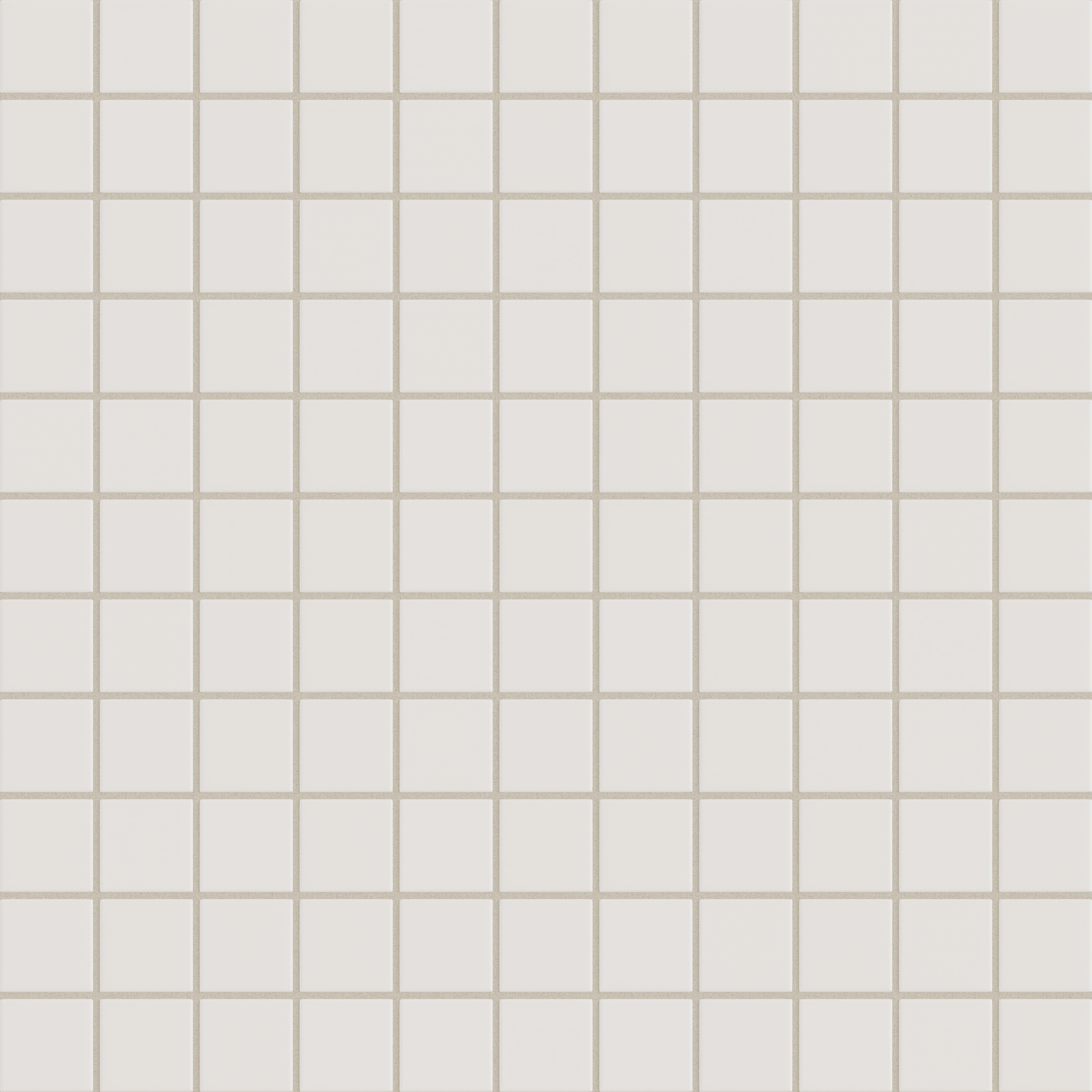 2x2 Straight Set Sheeted Natural Press Ceramic Mosaic Tile in Pearl Matte