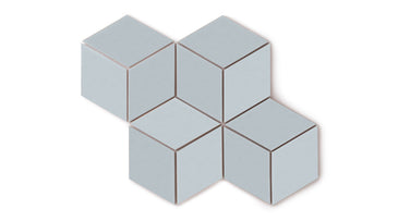 Large Diamond Original Ceramic Tile in Crater Lake Matte