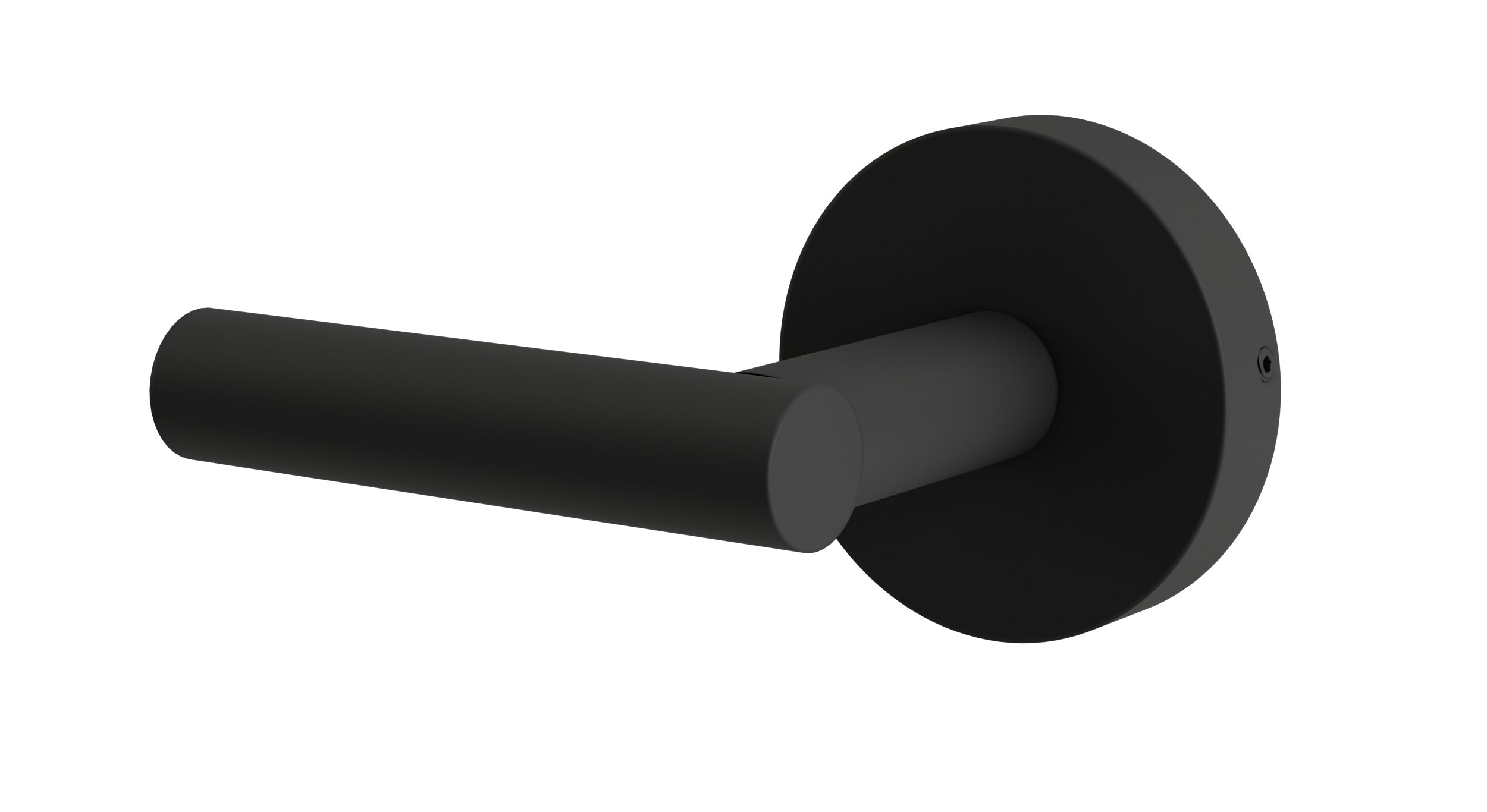 Contour One Handle Wall Mount Diverter/Volume Control Shower Trim with Soft Lever Handle in Matte Black