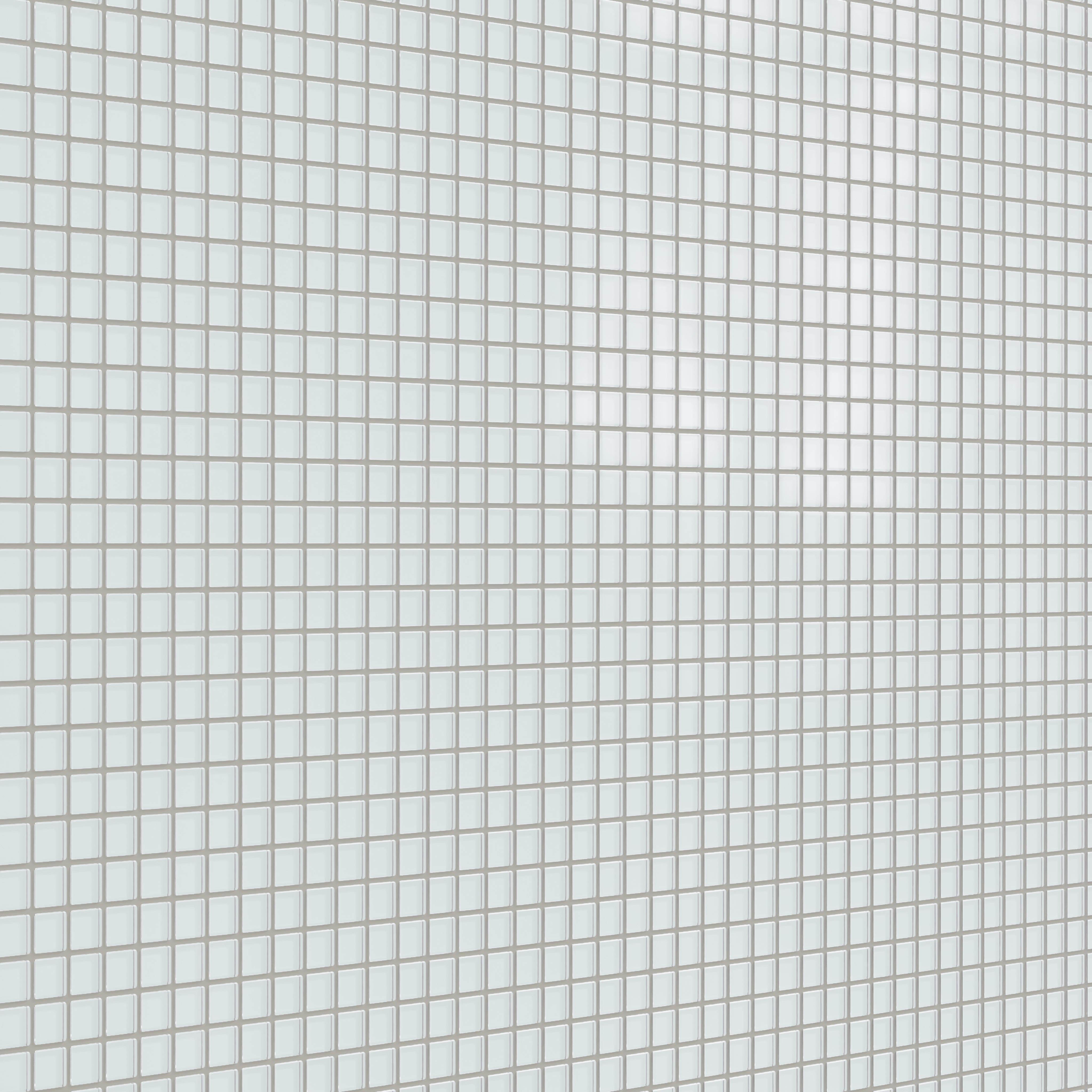 1x1 Straight Set Sheeted Glass Mosaic Tile in Warbler Matte
