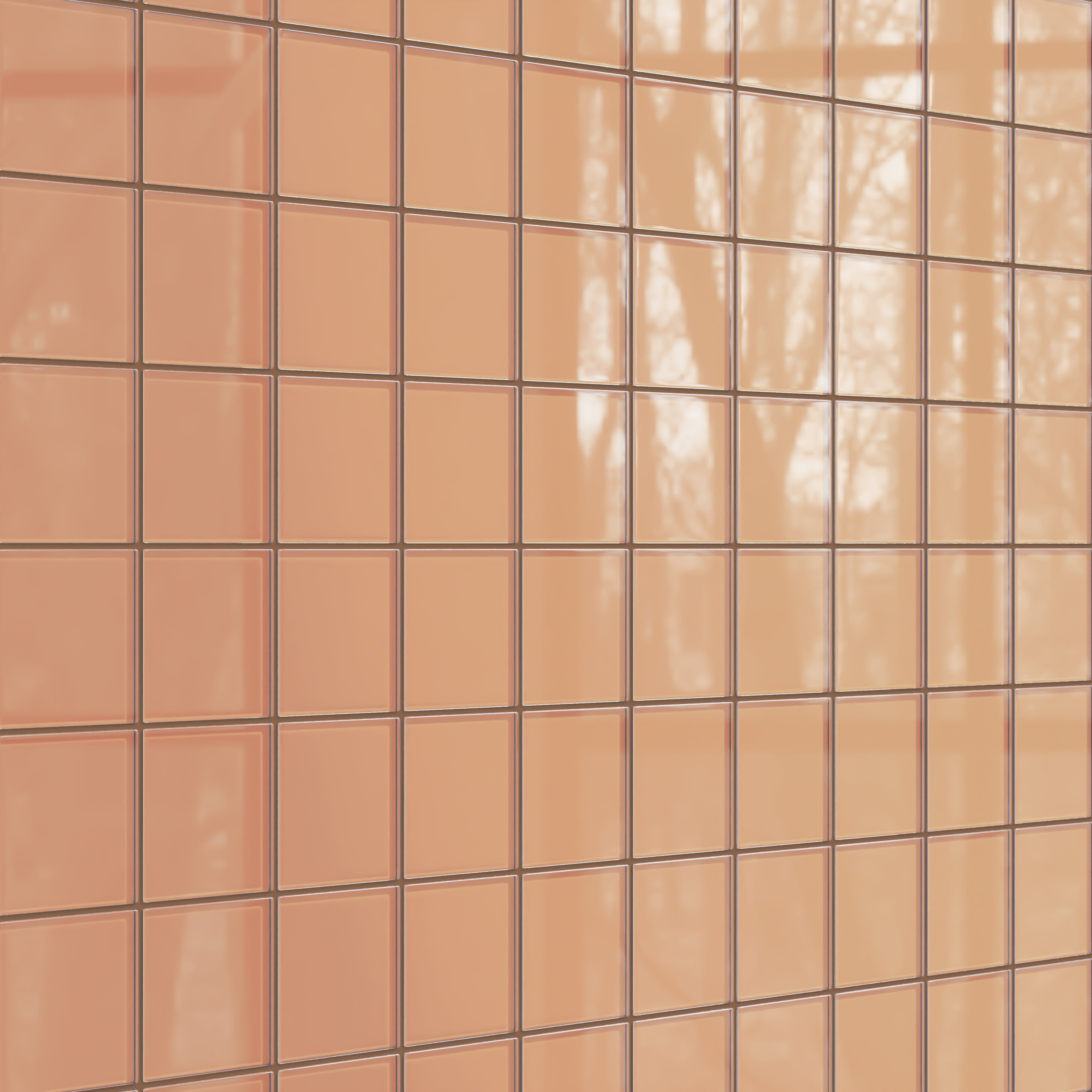 4x4 Glass Tile in Carolina Wren Gloss
