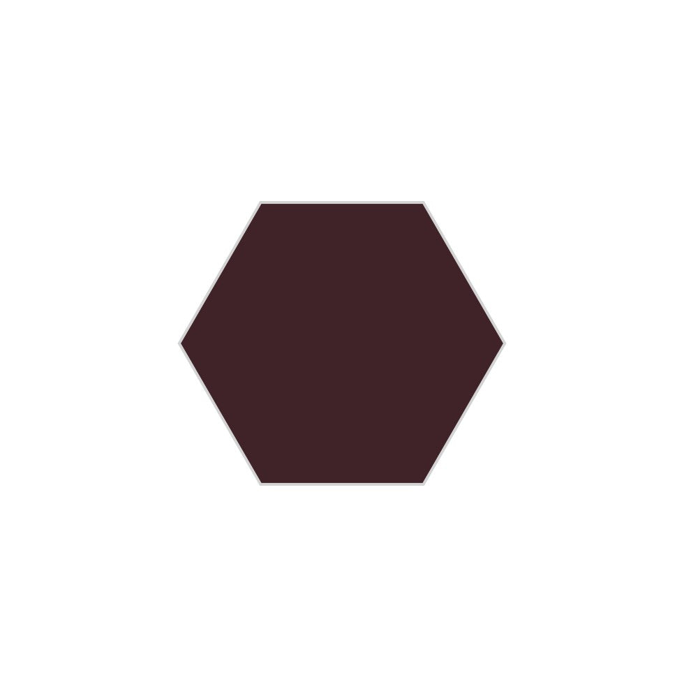 6" Hexagon Original Ceramic Tile in Redwood
