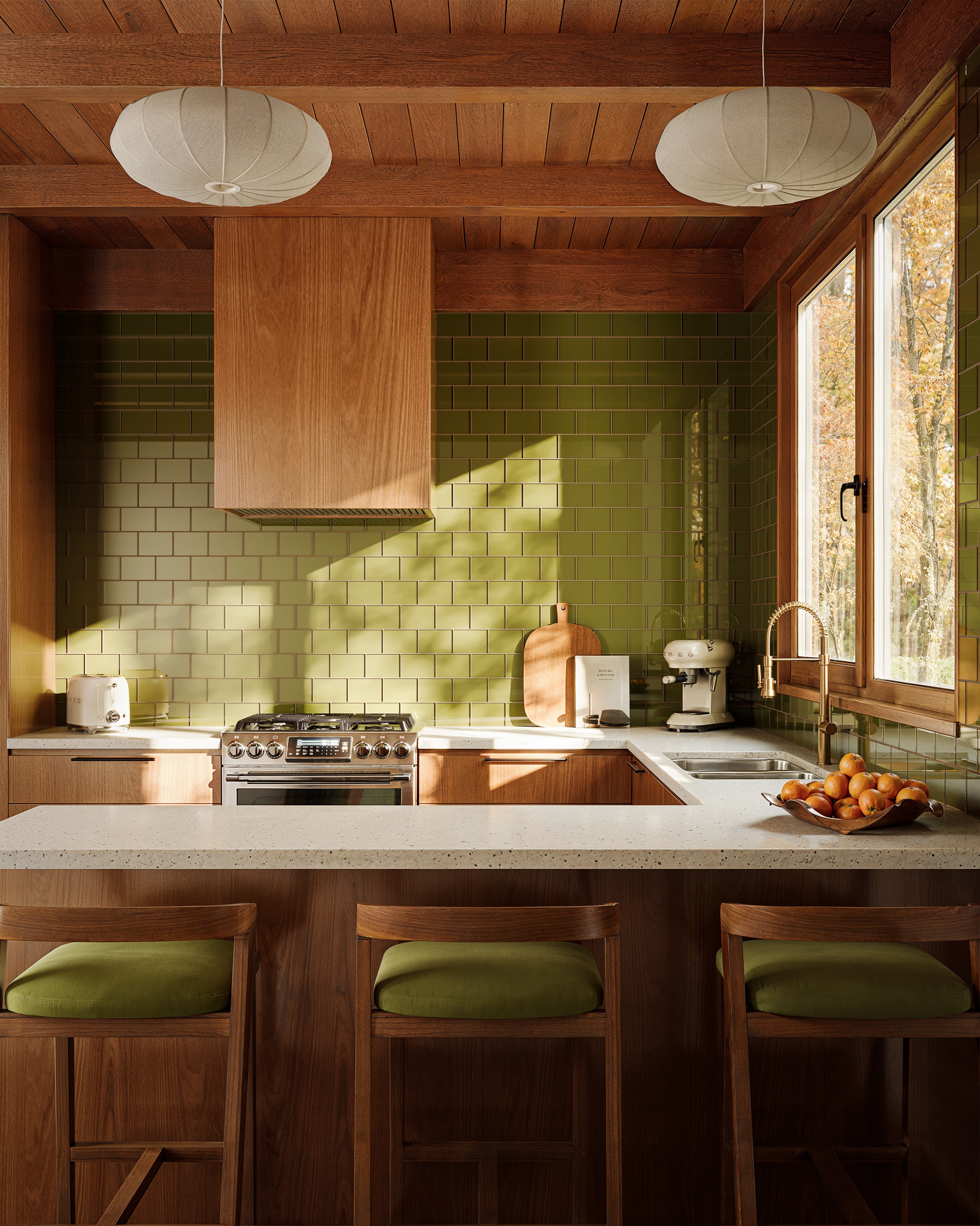 4x6 Glass Tile in Cormorant Gloss