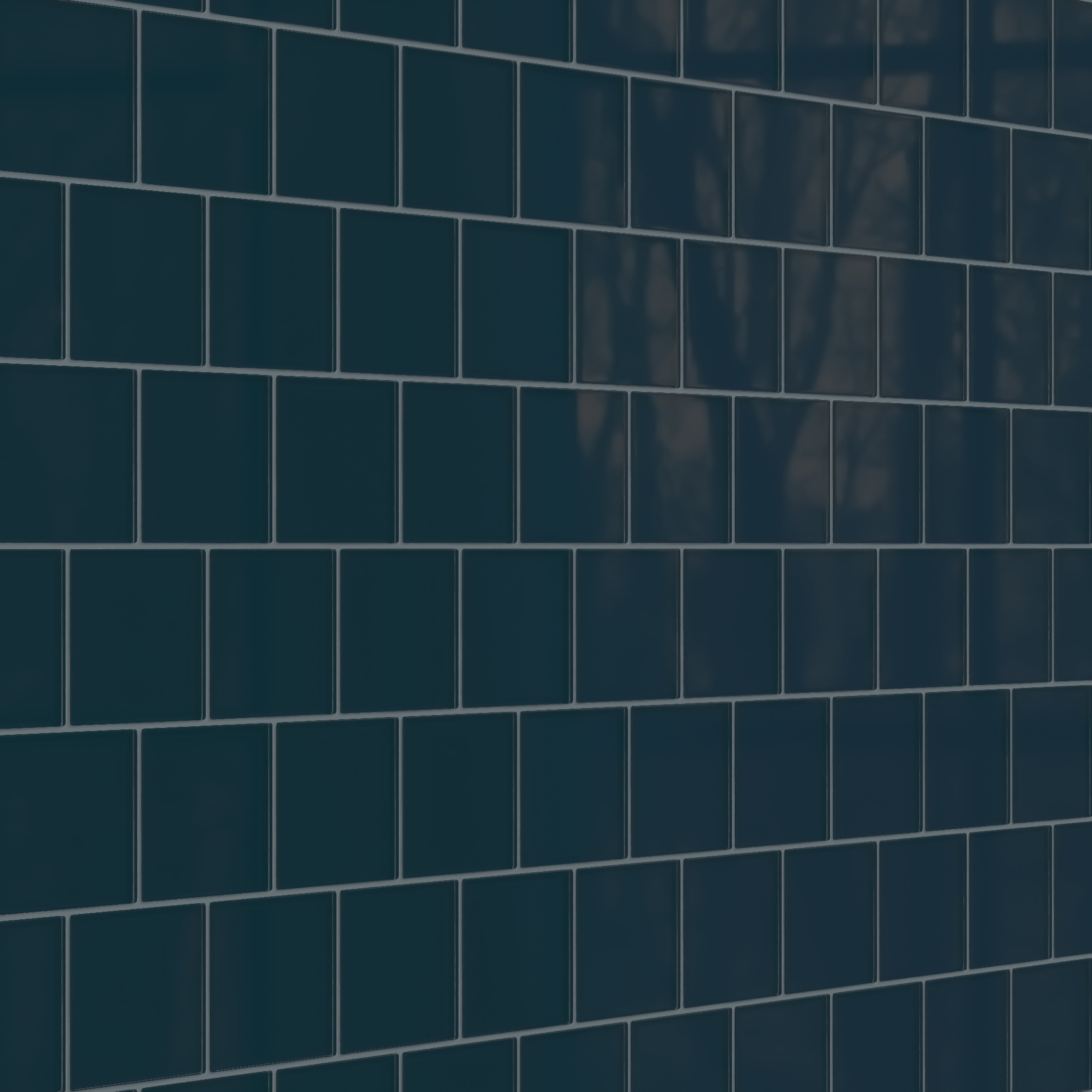 4x4 Glass Tile in Grackle Gloss