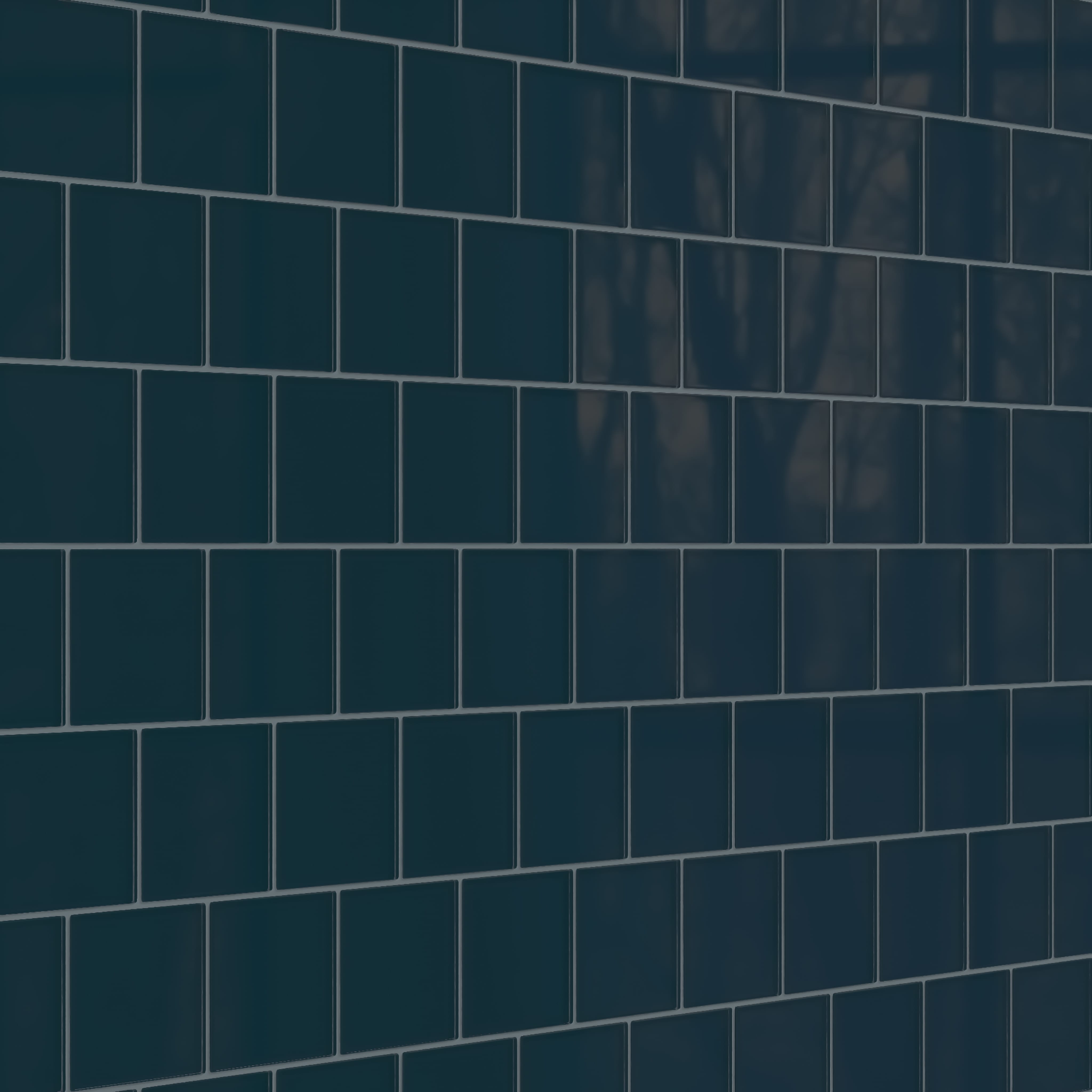 Quick Ship 4x4 Glass Tile in Grackle Gloss