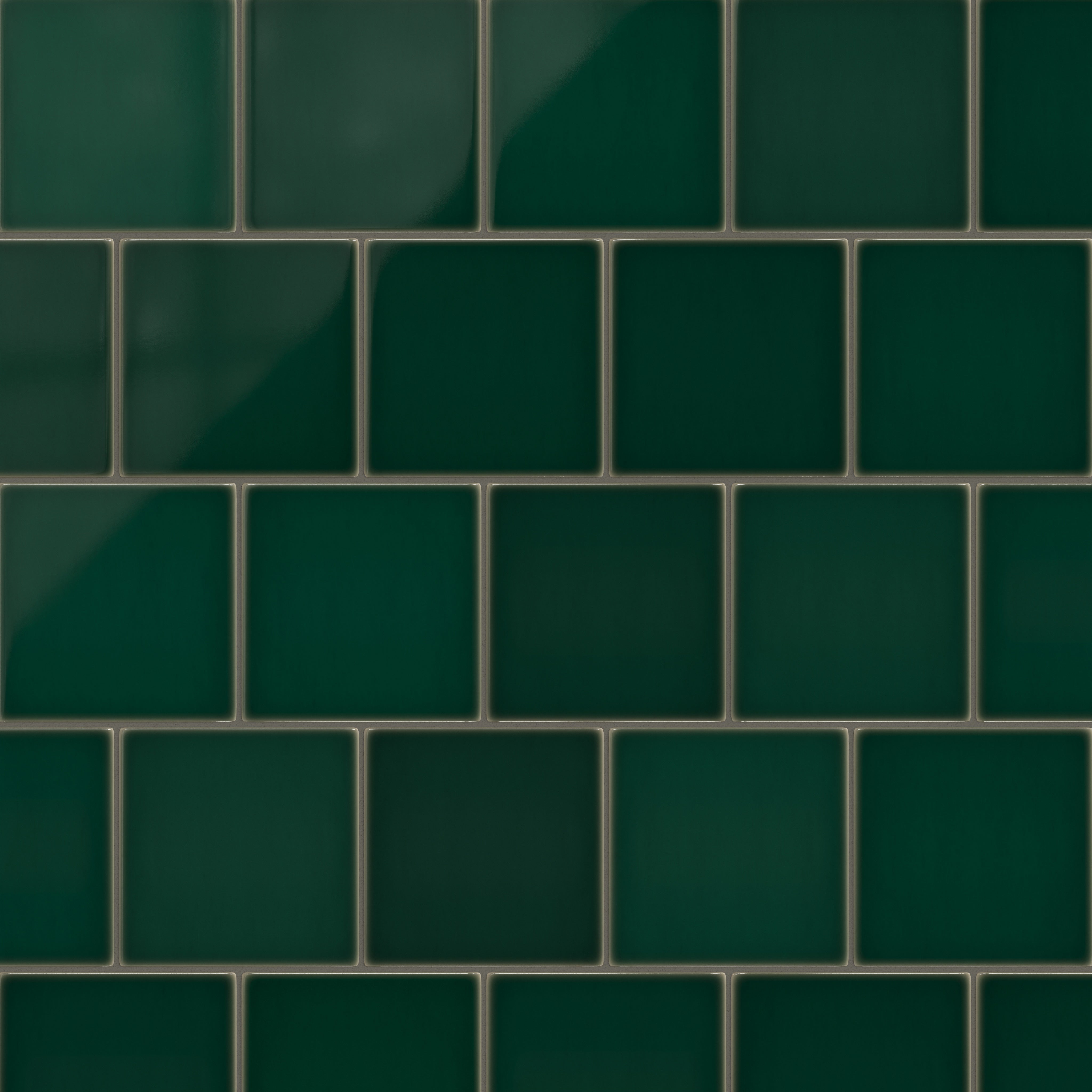 8x8 Original Ceramic Tile in Evergreen Gloss