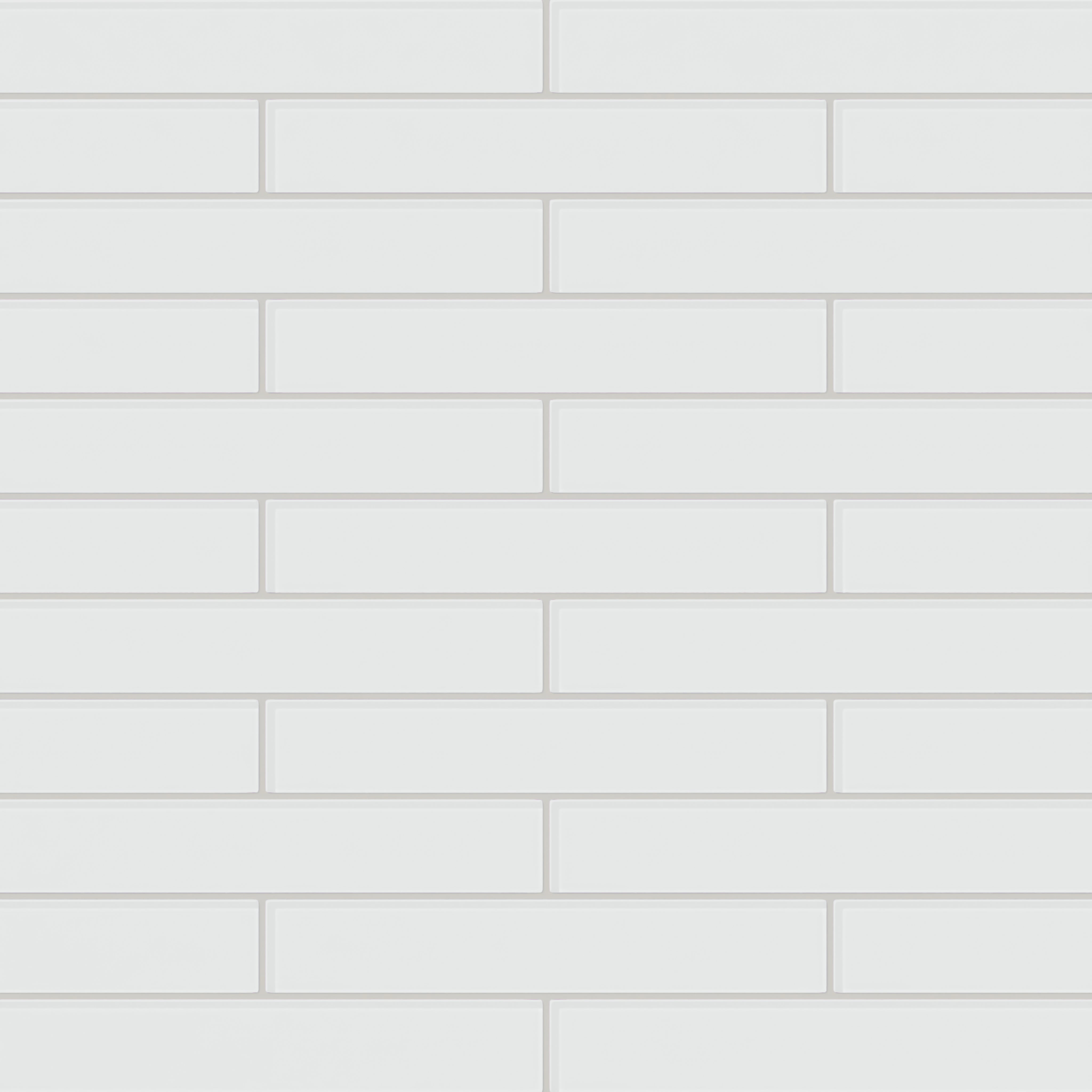 2x12 Glass Tile in Egret Gloss