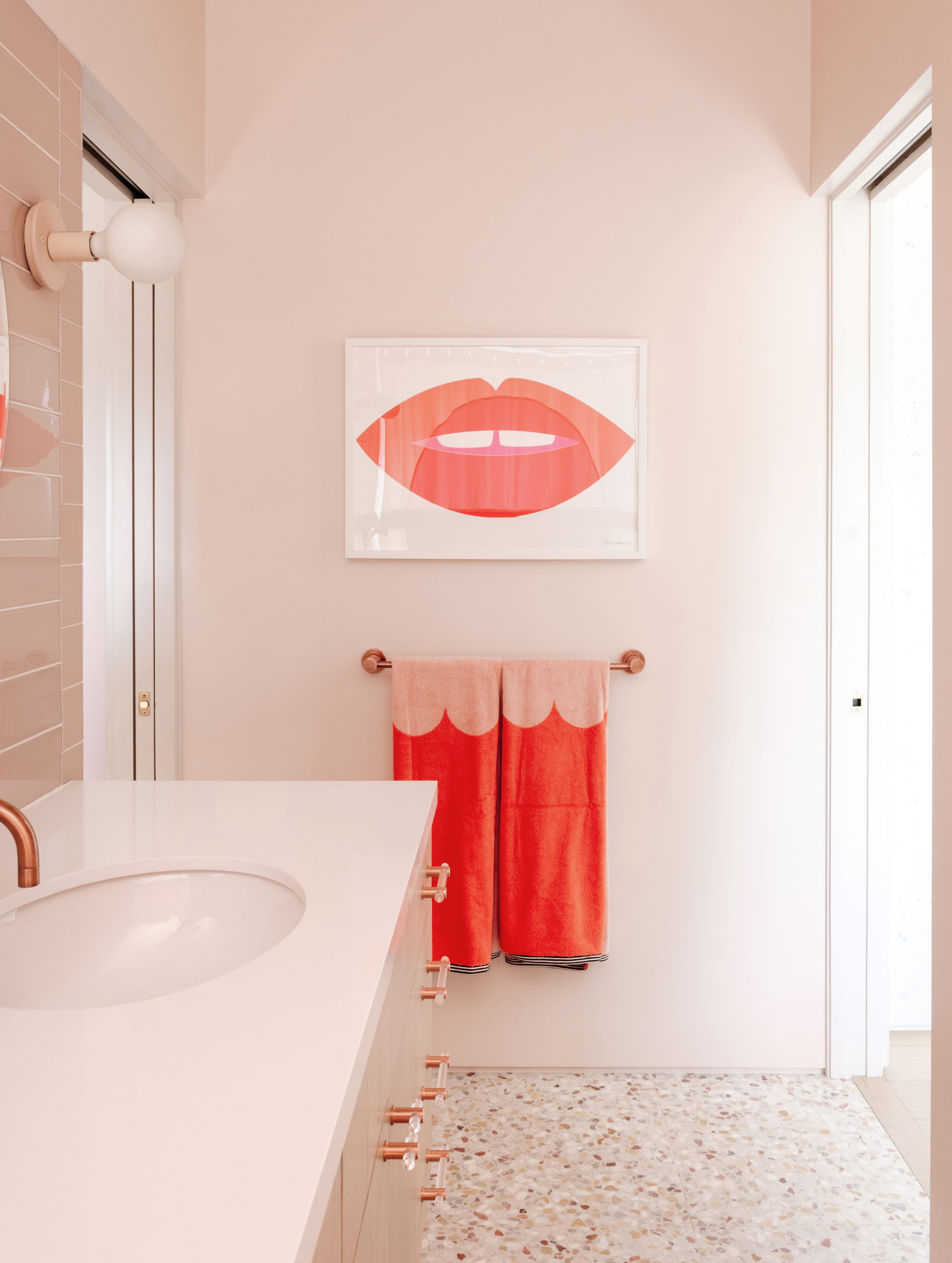 4x12 Glass Tile in Rosy Finch Matte