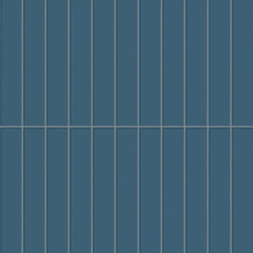 2x12 Glass Tile in Blue Jay Gloss