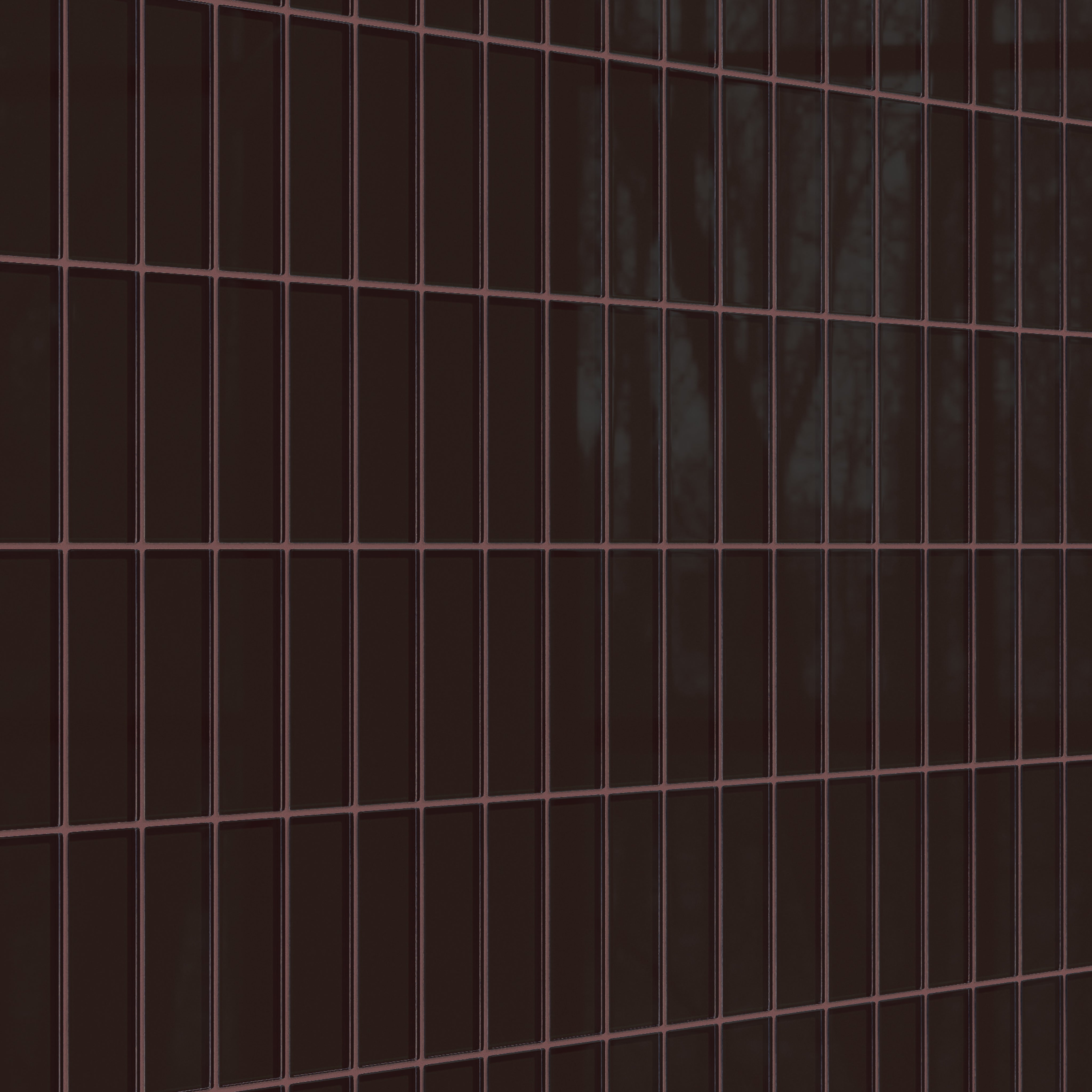 2x6 Glass Tile in Nighthawk Gloss