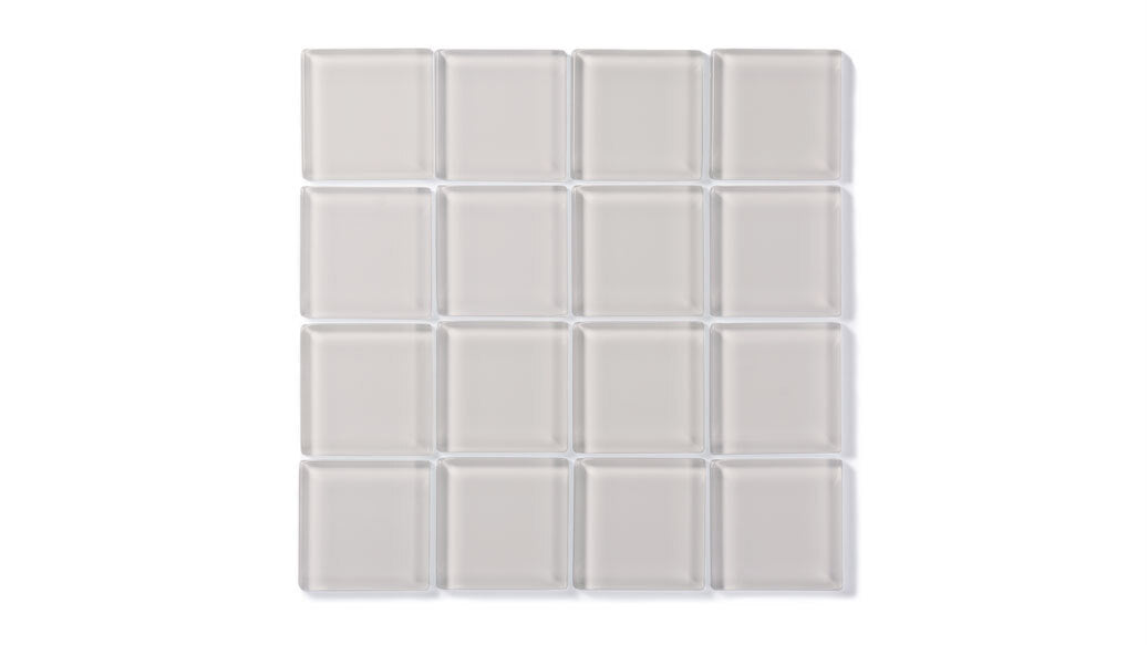 Factory Sale 2x2 Glass Tile in Dove Gloss