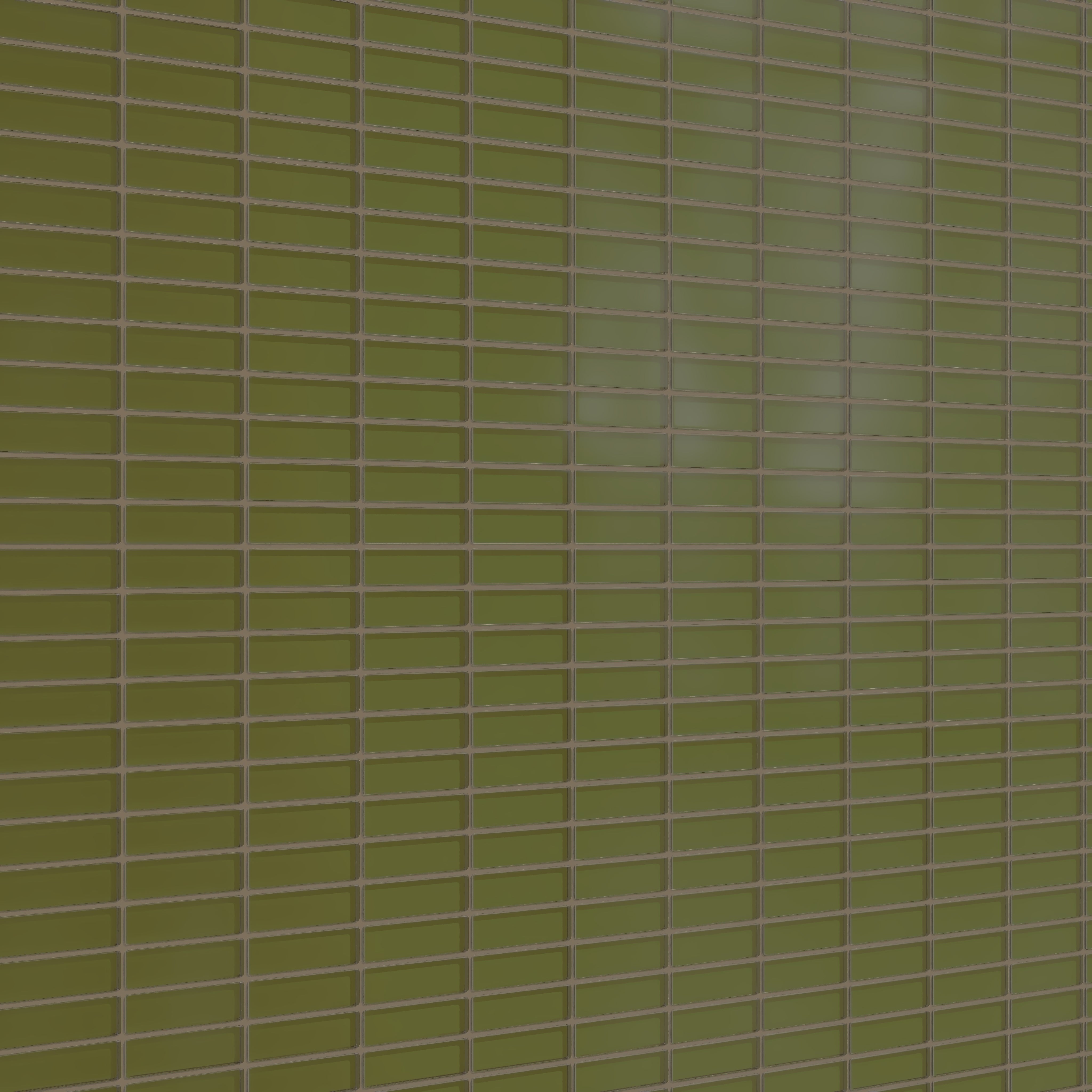 1x4 Straight Set Sheeted Glass Mosaic Tile in Cormorant Matte