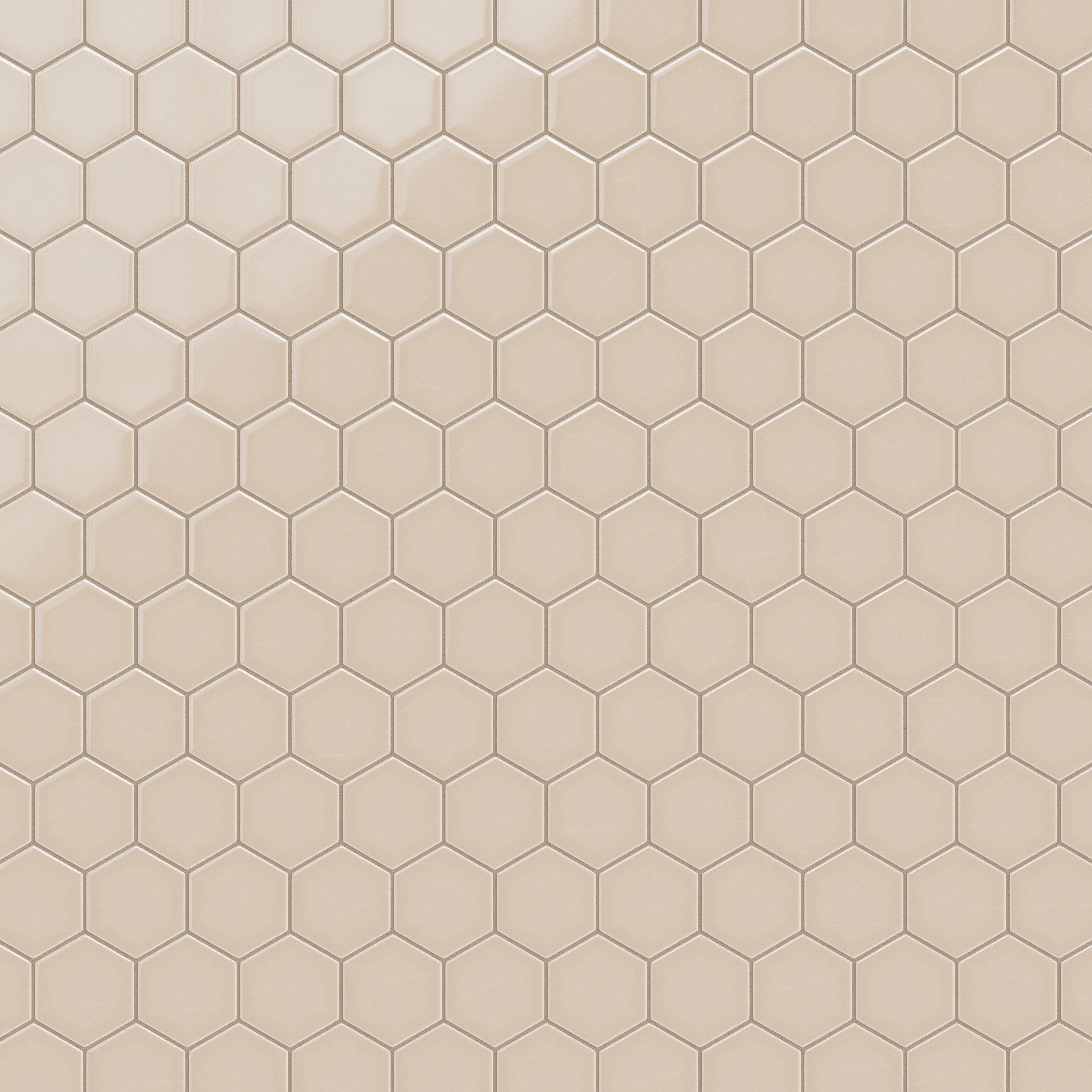 4" Hexagon Original Ceramic Tile in Sweet Pea Gloss
