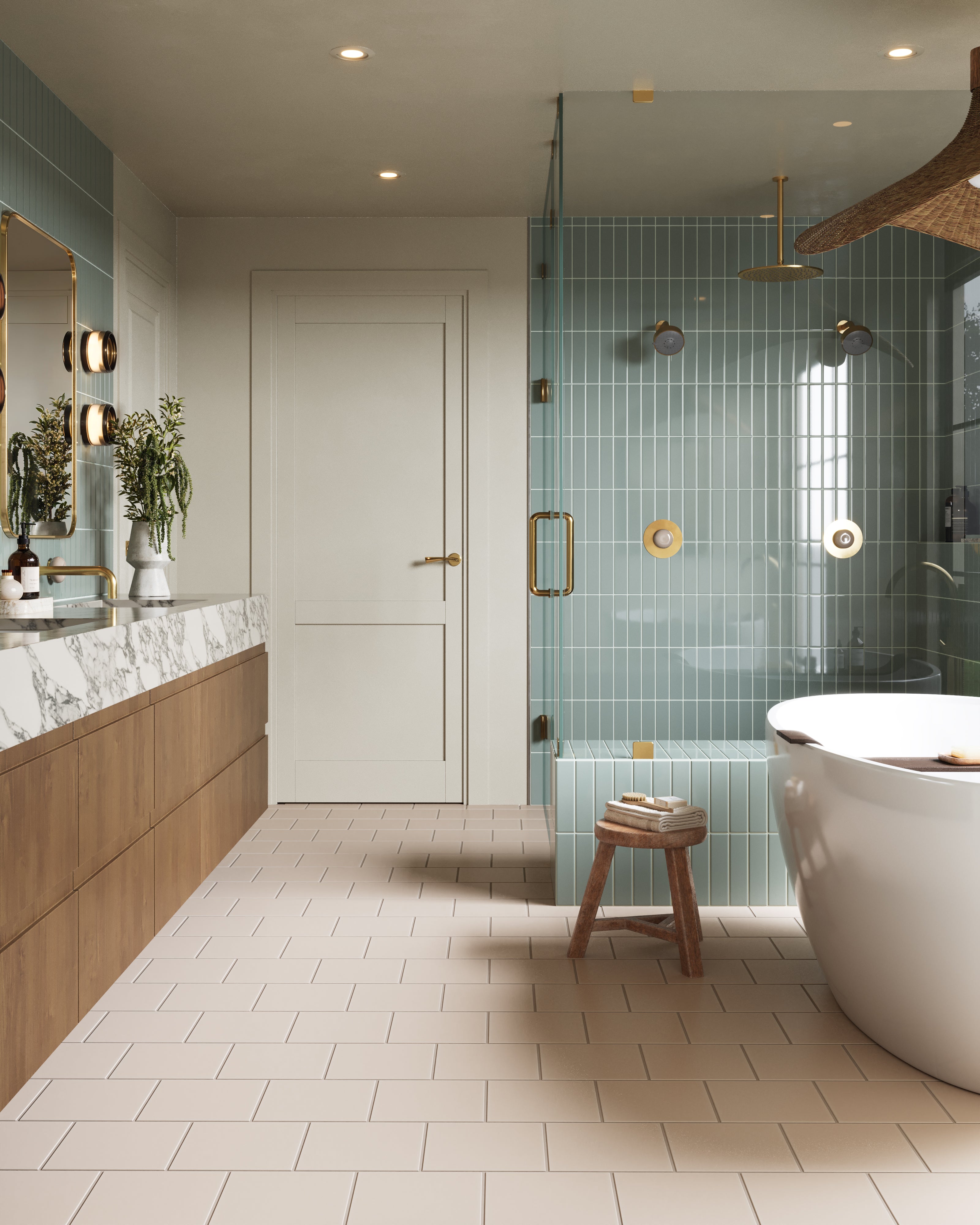 8x8 Original Ceramic Tile in Sweet Pea Matte