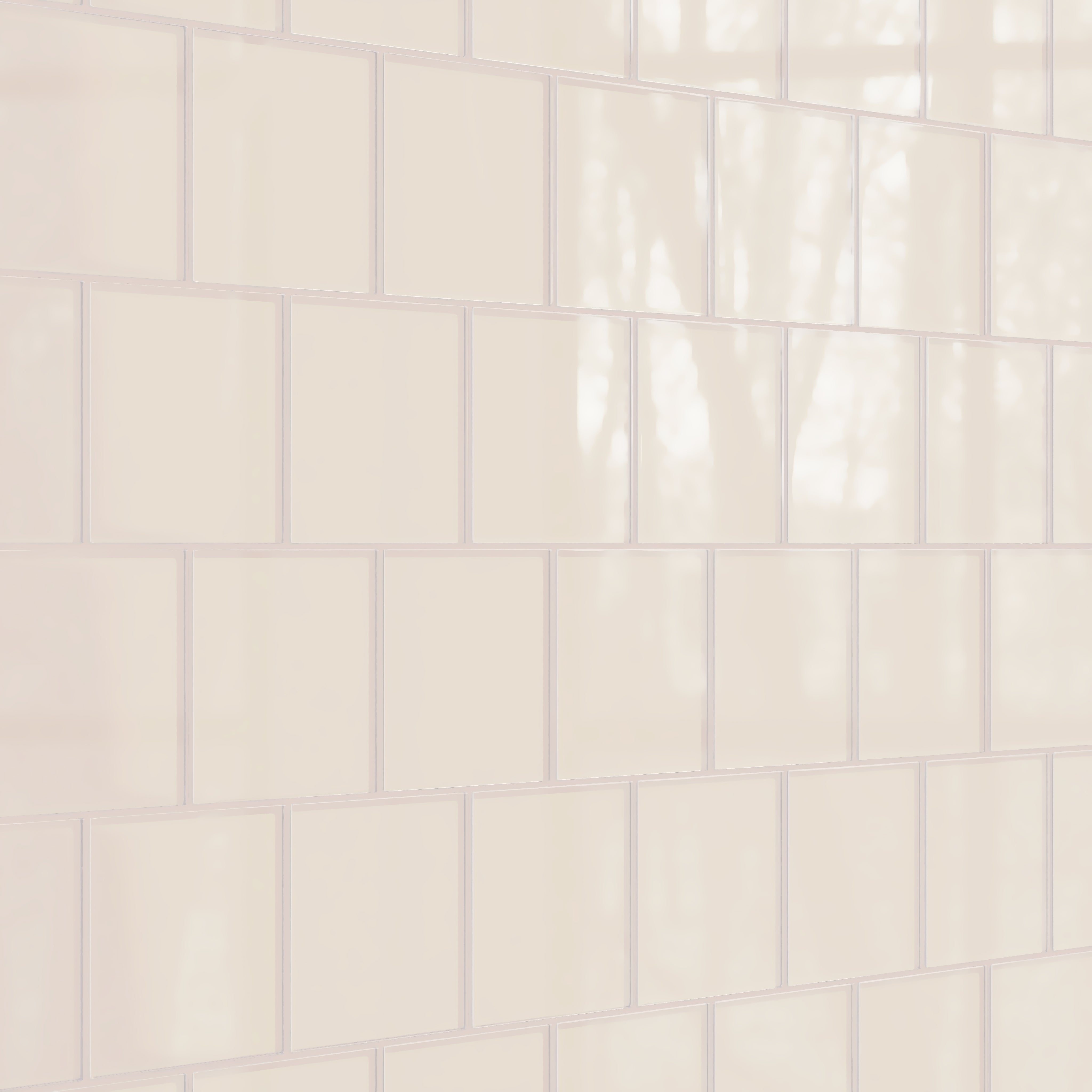 6x6 Glass Tile in Sandpiper Gloss