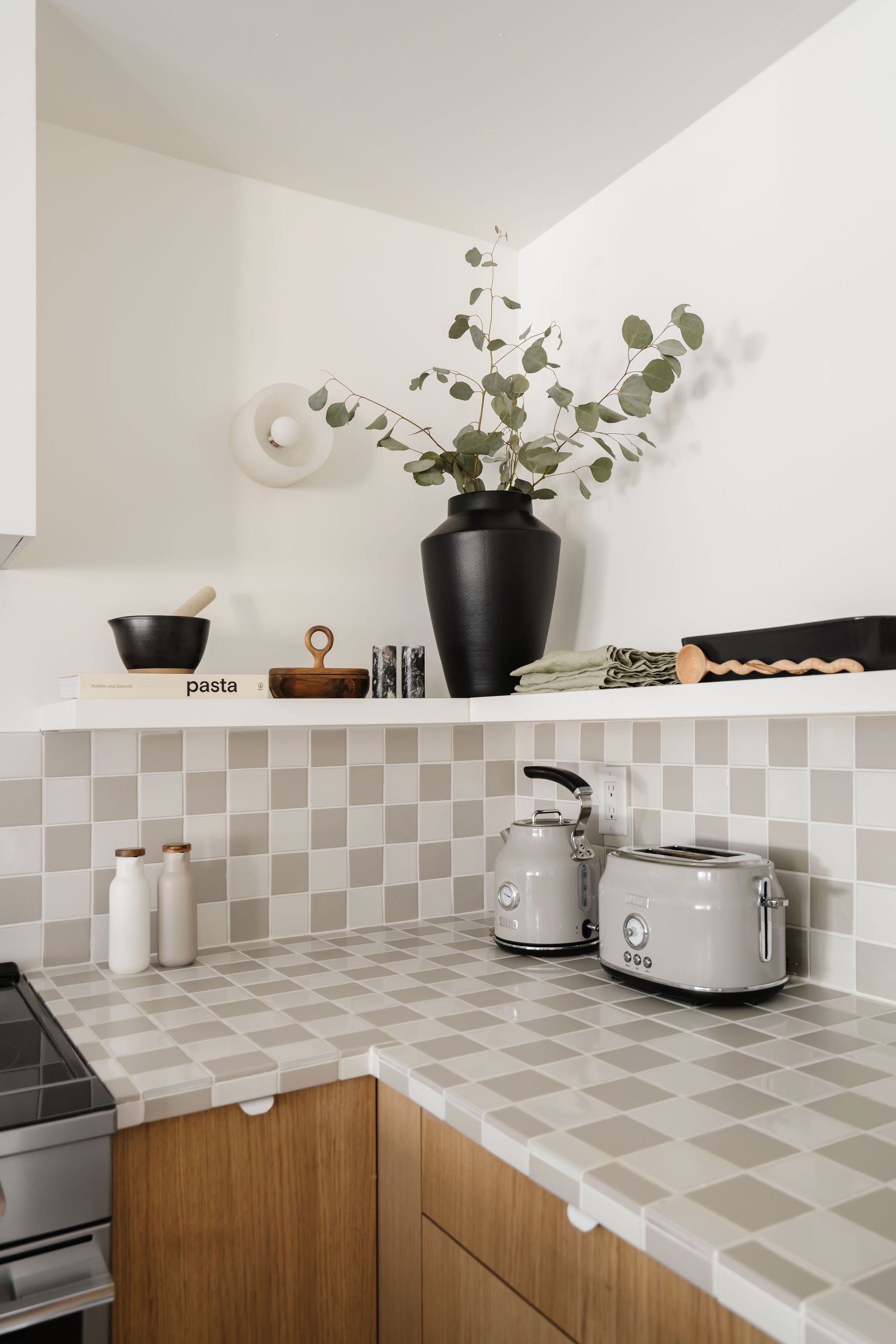 3x3 Straight Set Sheeted Original Ceramic Mosaic Tile in Dolomite Matte