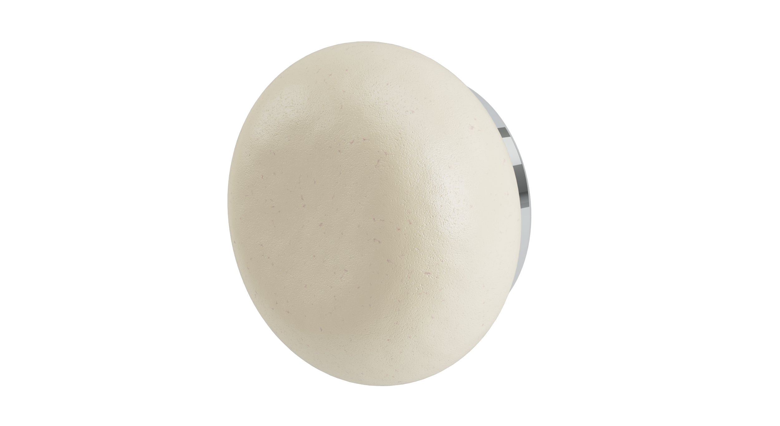 Foundry One Handle Wall Mount Diverter/Volume Control Shower Trim with Pebble Ceramic Knob Handle in Polished Chrome