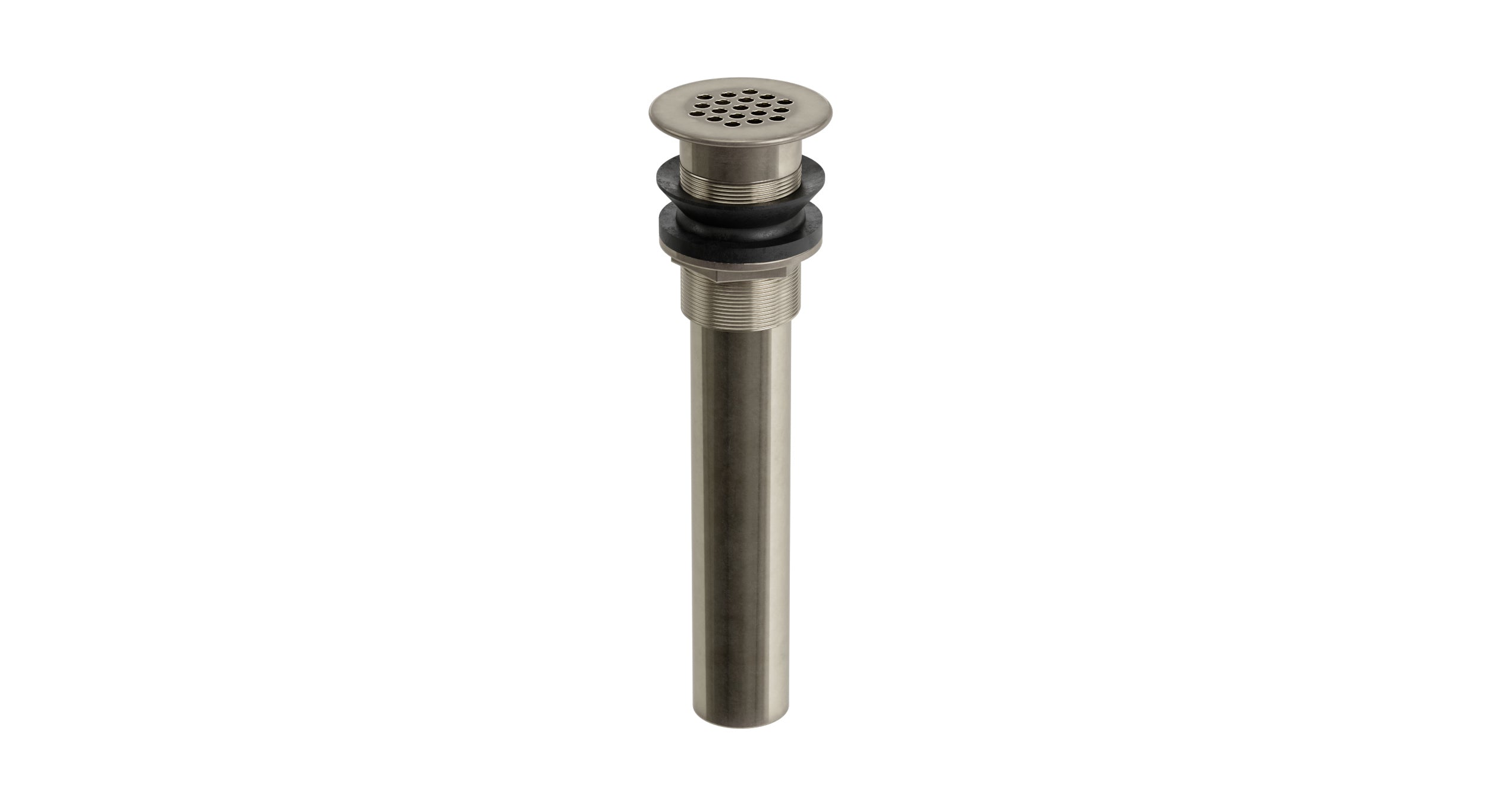 Lavatory Faucet Grid Drain - Less Overflow in French Nickel