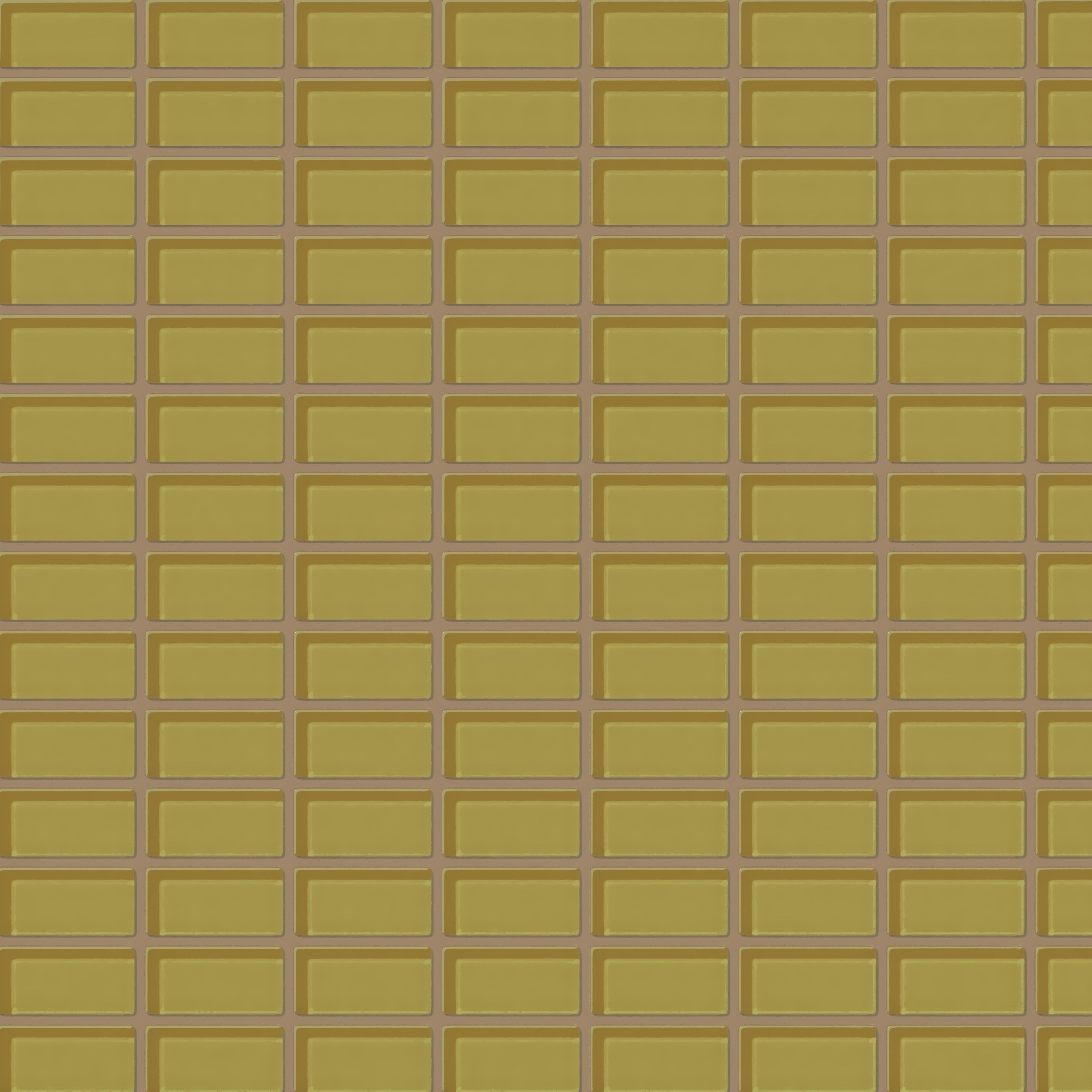 1x2 Straight Set Sheeted Glass Mosaic Tile in Pine Siskin Gloss