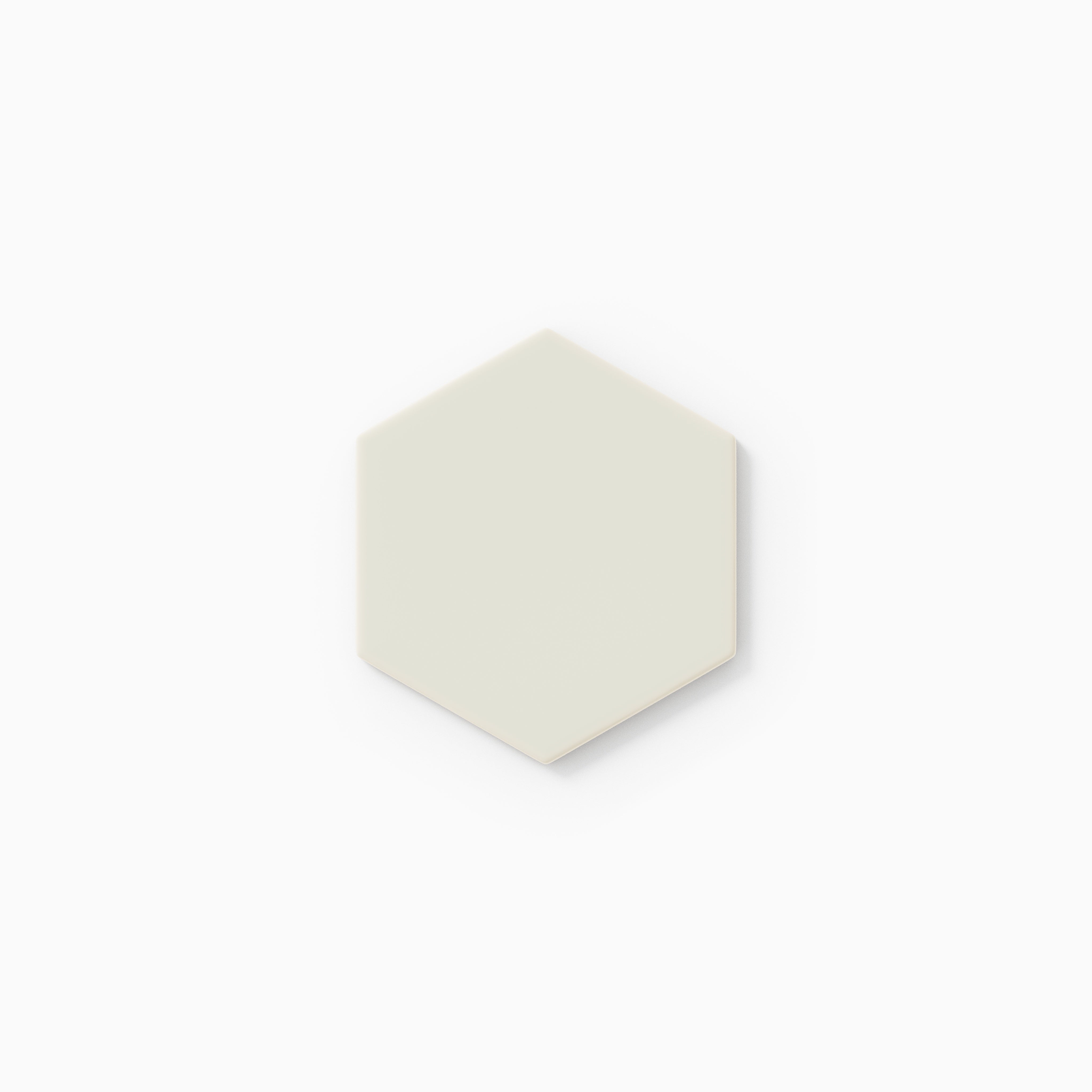 4" Hexagon Original Ceramic Tile in Limewash Matte