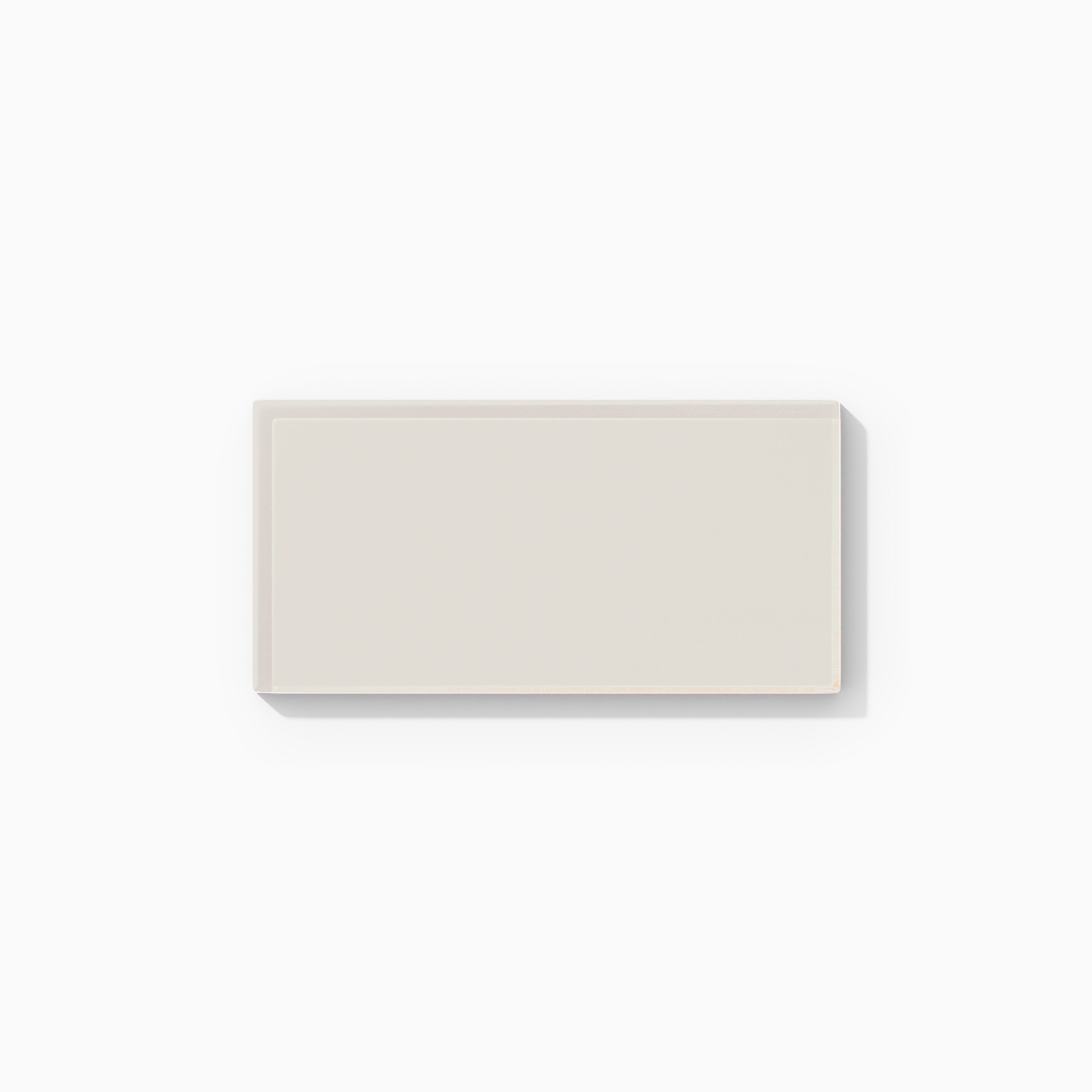 3x6 Glass Tile in Dove Matte