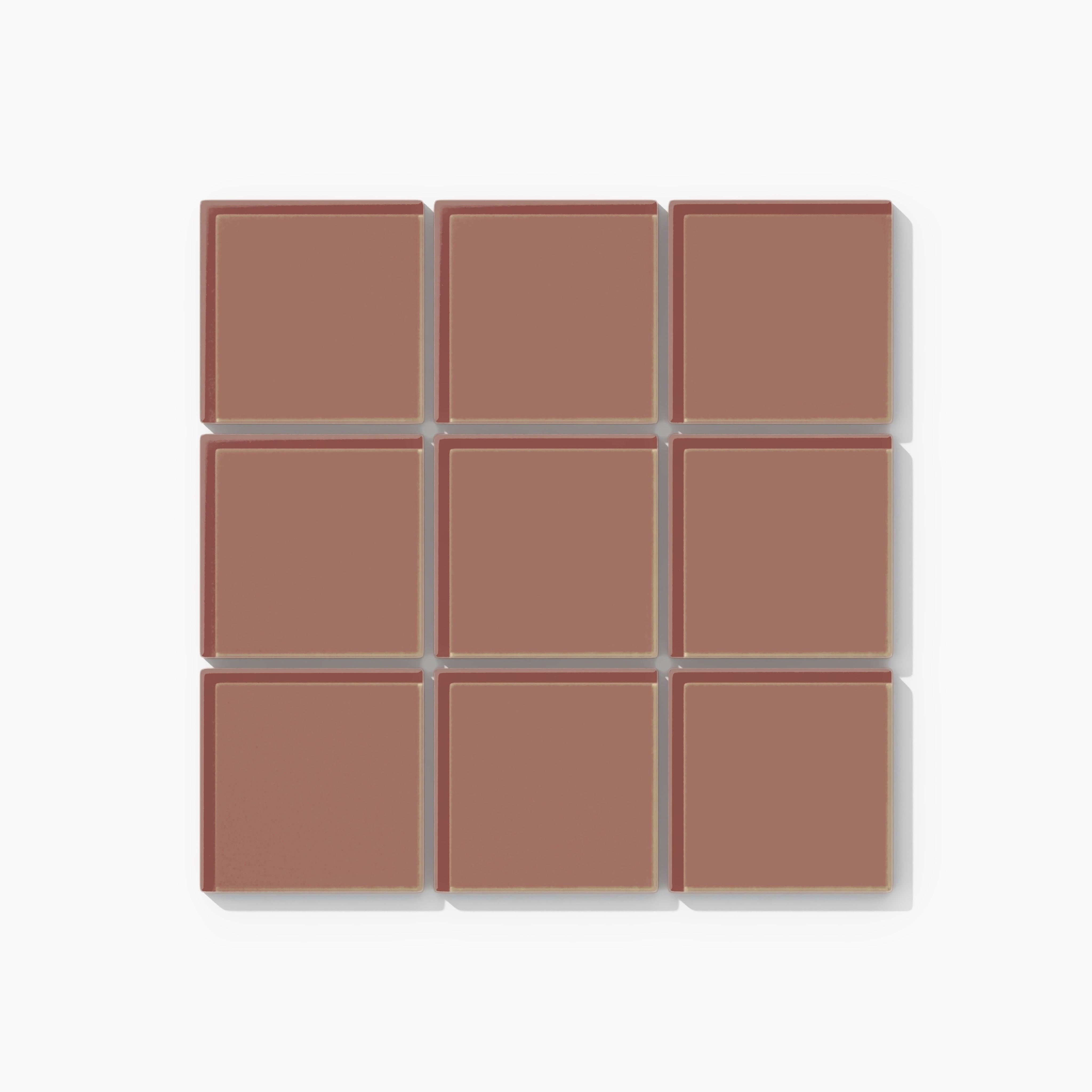 3x3 Straight Set Sheeted Glass Mosaic Tile in Flicker Gloss