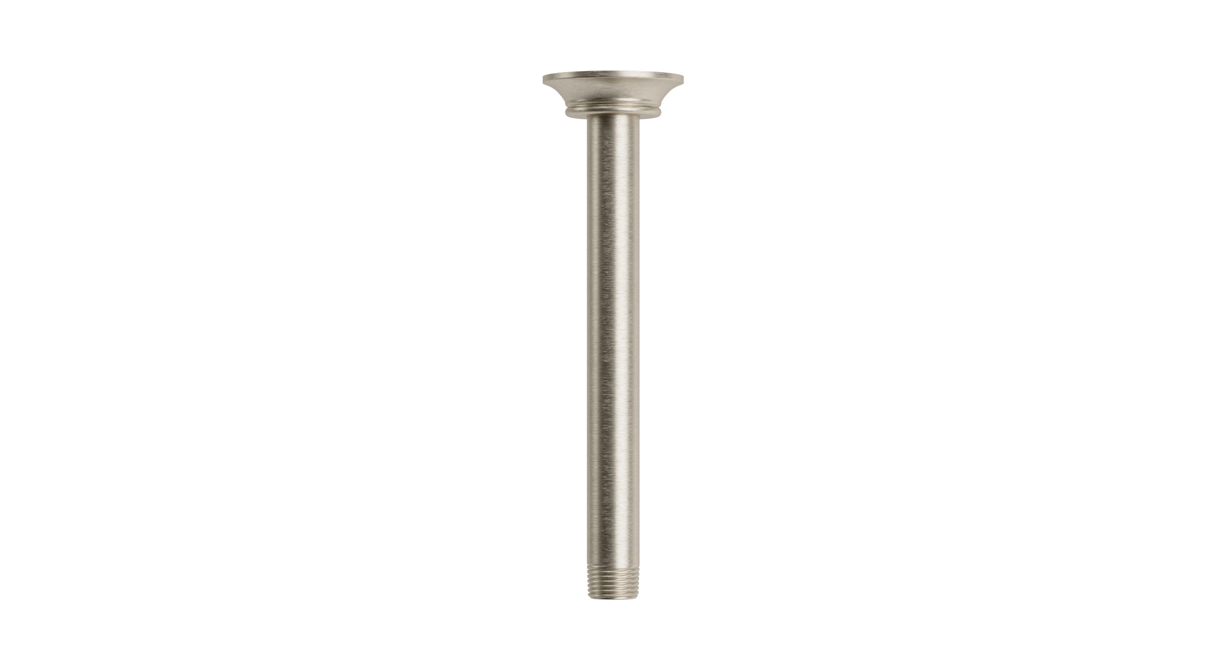 Emerson 8" Straight Shower Arm with Flange in Satin Nickel