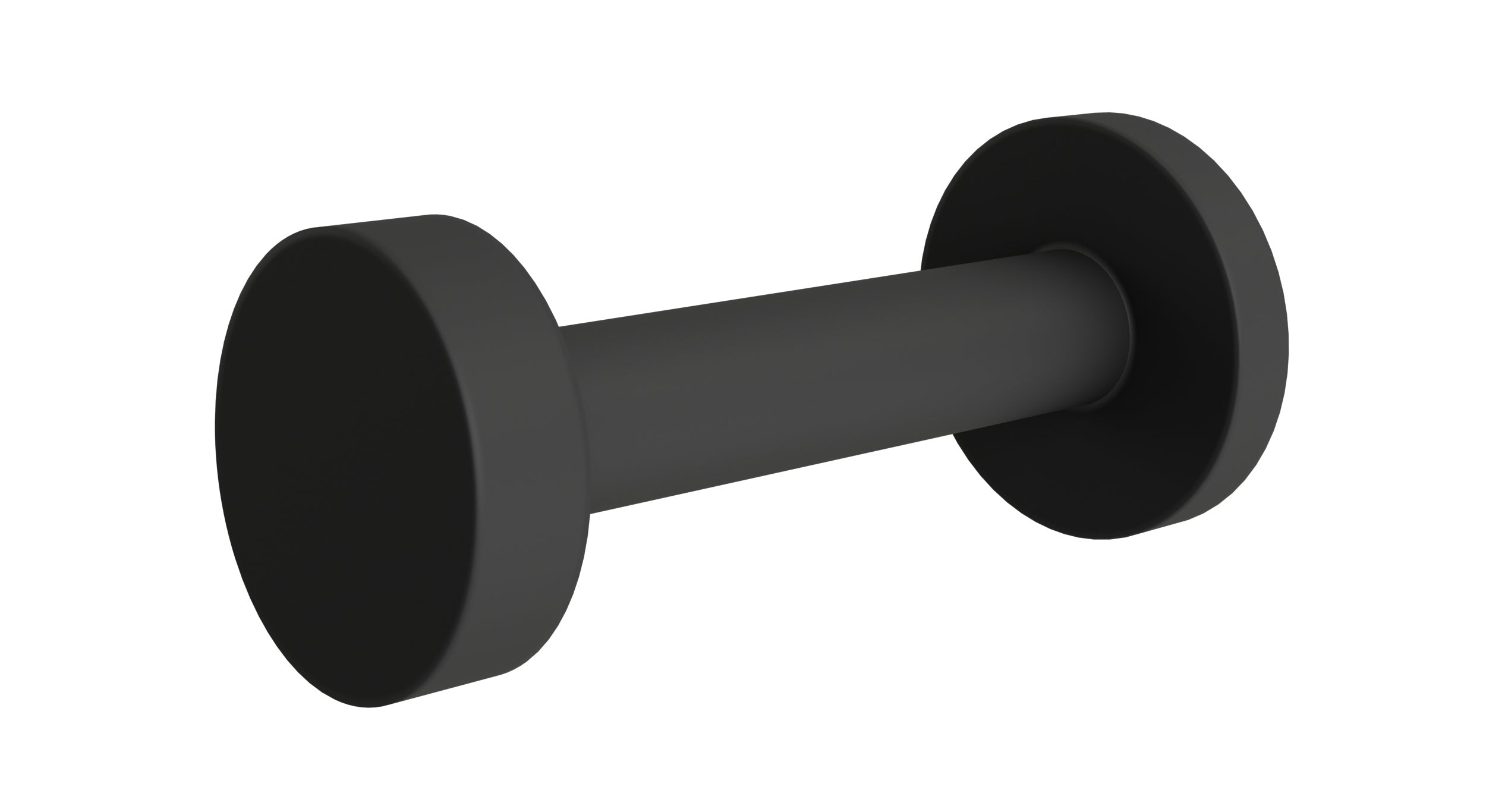 Flatiron Round Robe Hook in Matte Black