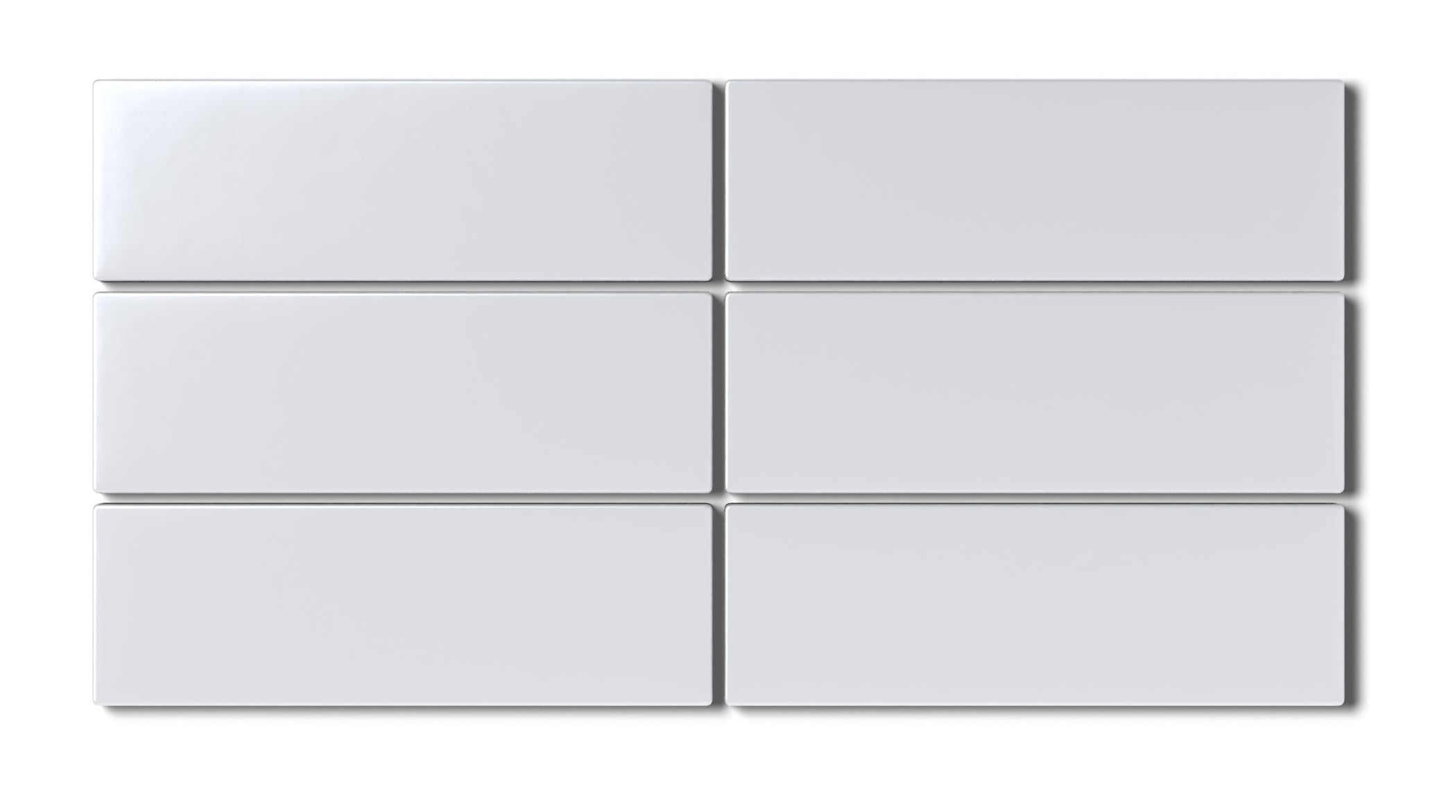 2x6 Natural Press Ceramic Tile in Tin Oxide Matte