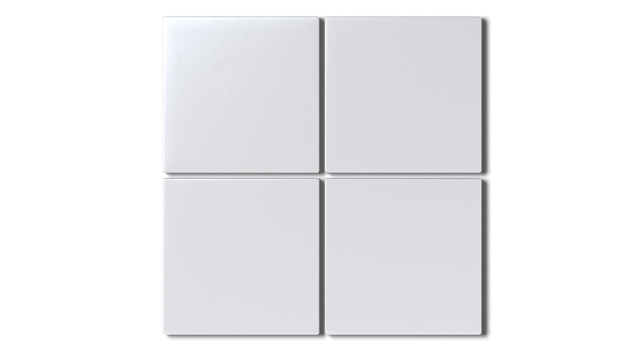 4x4 Natural Press Ceramic Tile in Tin Oxide Matte