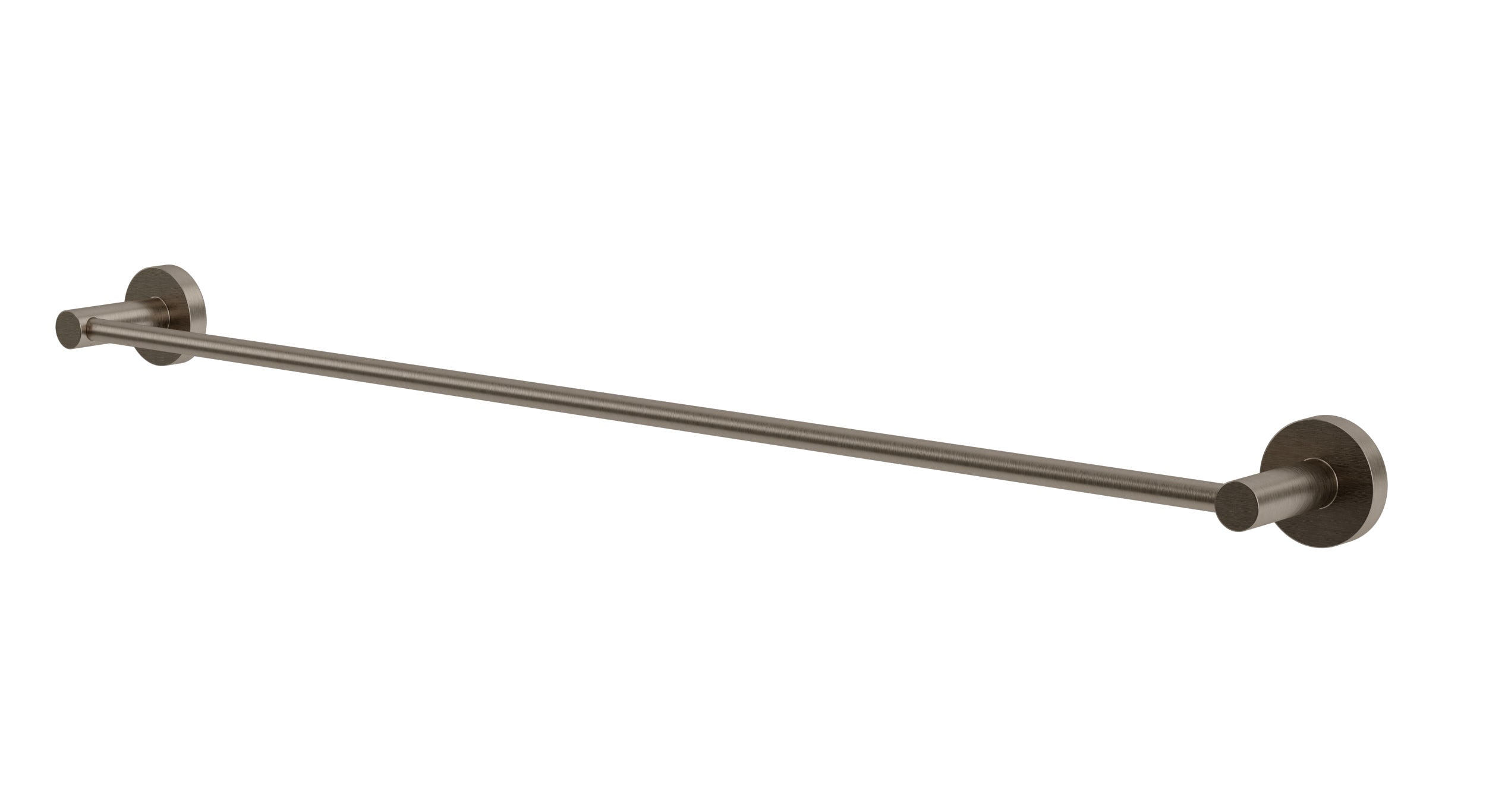 Flatiron Round Towel Bar 30" in Antique Nickel