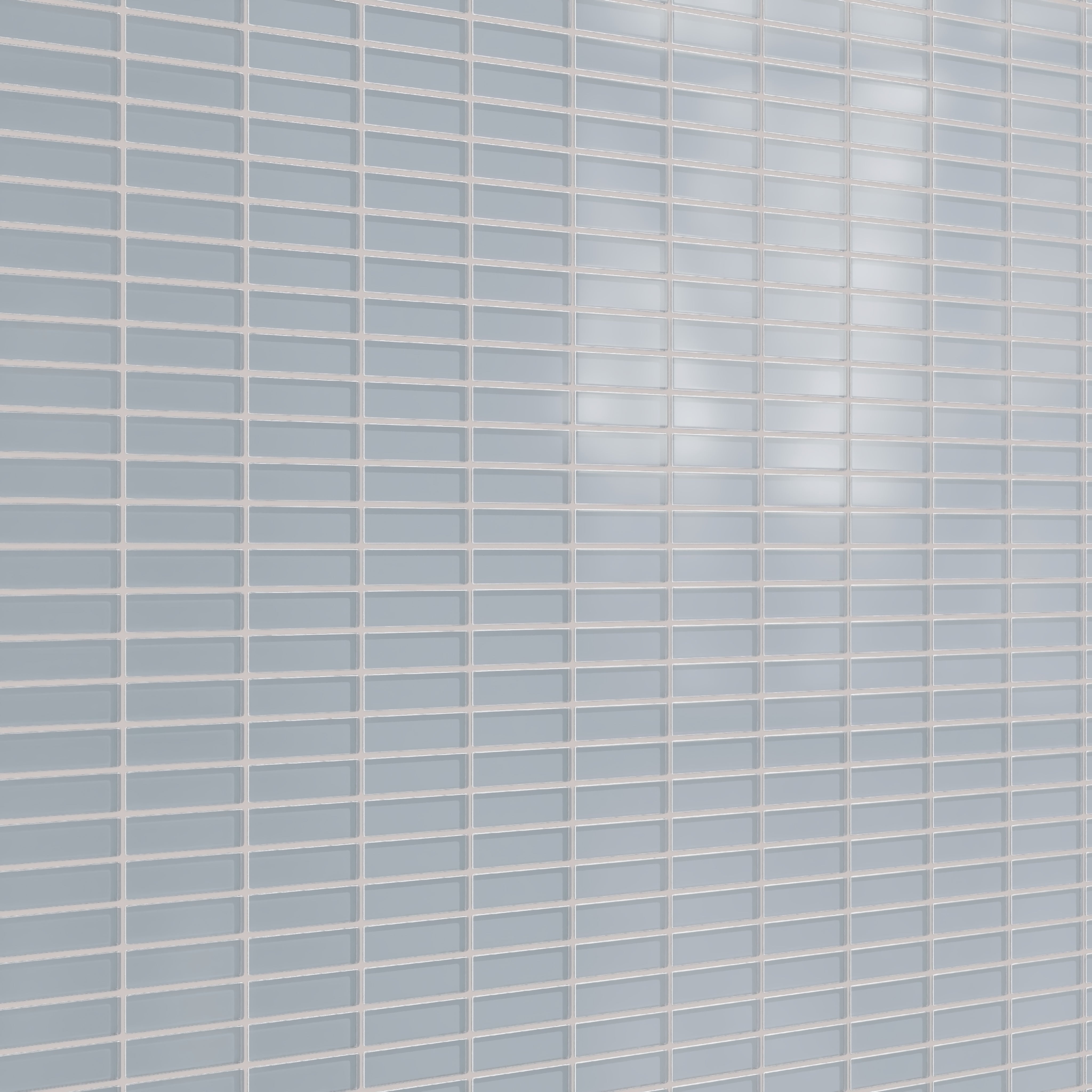 1x4 Straight Set Sheeted Glass Mosaic Tile in Pinyon Jay Matte