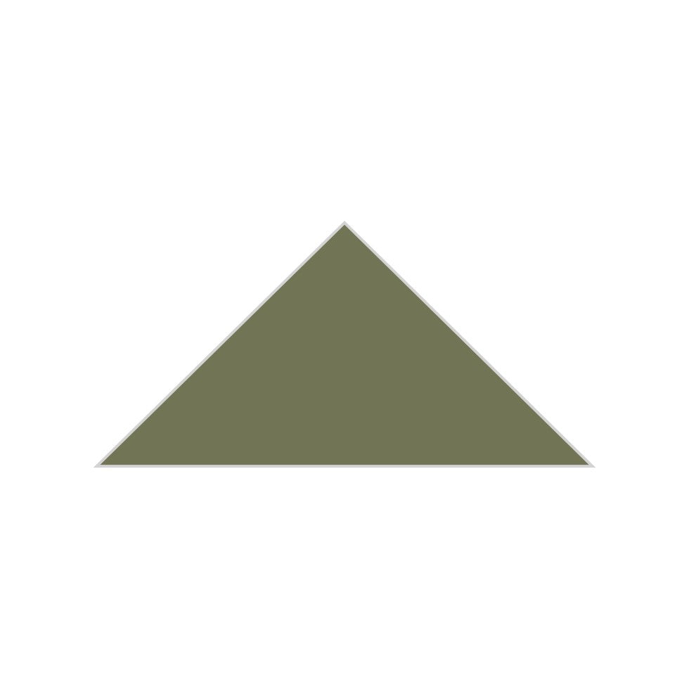 6" Triangle Original Ceramic Tile in Peabody Matte