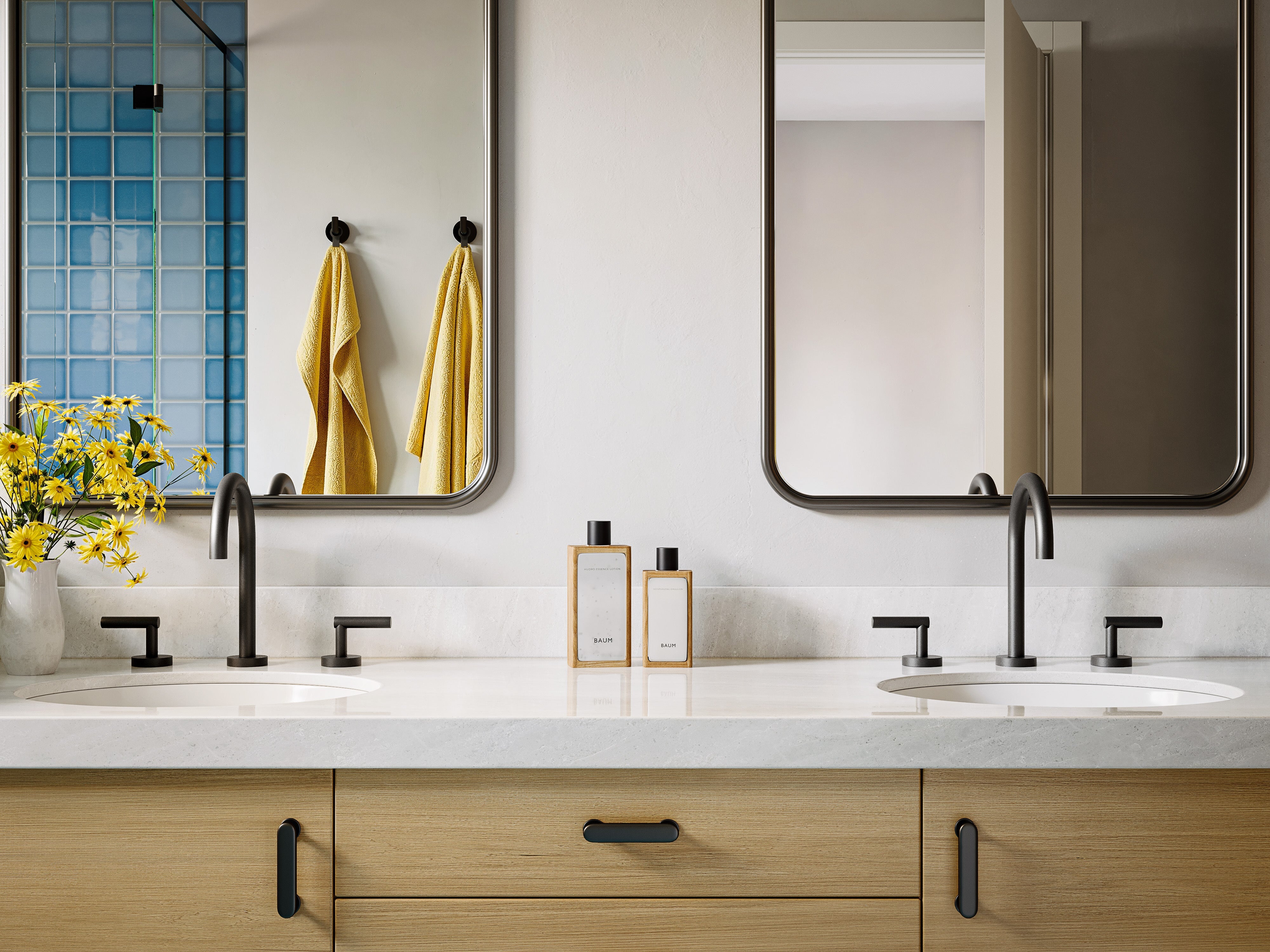 Contour Robe Hook in Matte Black