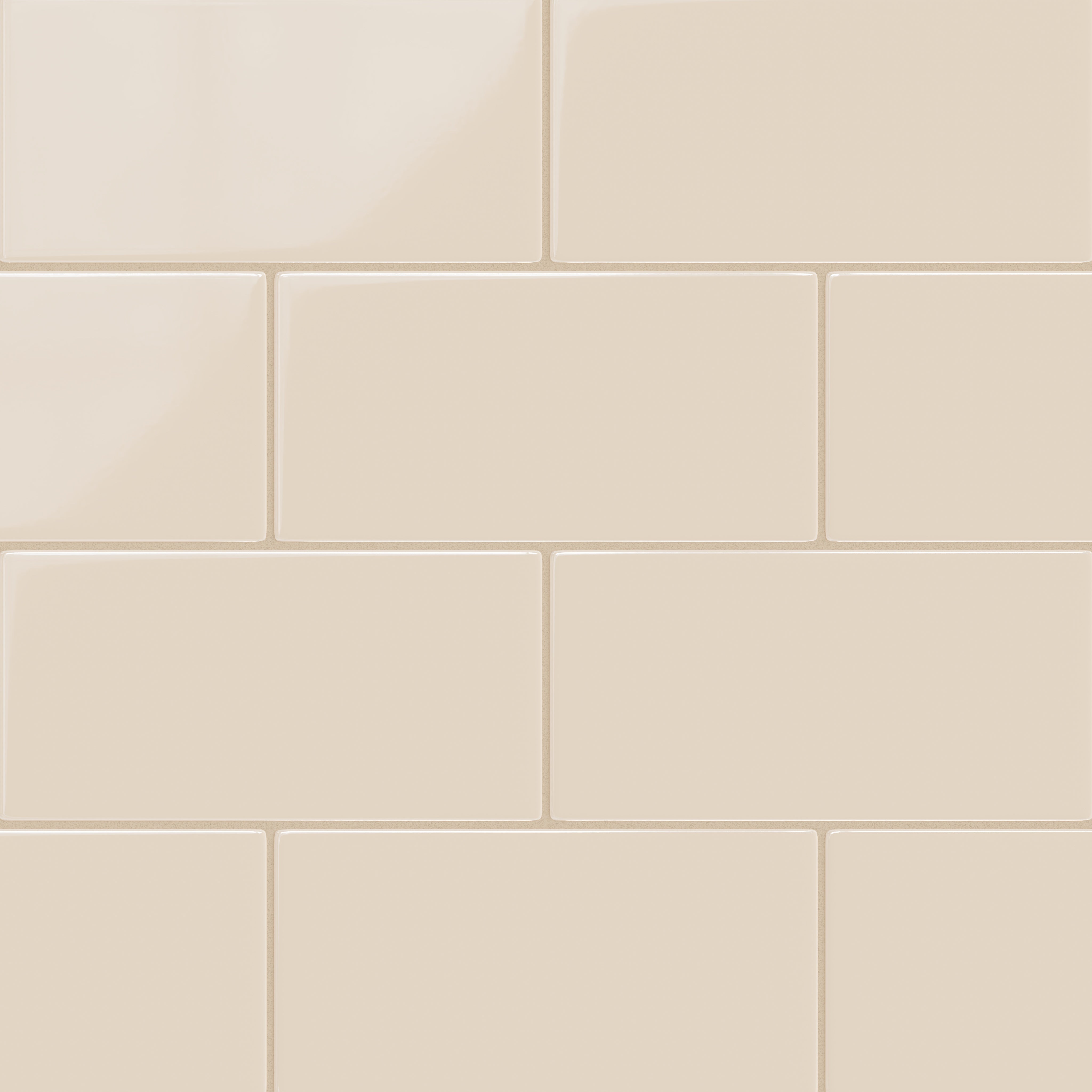 6x12 Original Ceramic Tile in Ivory Gloss