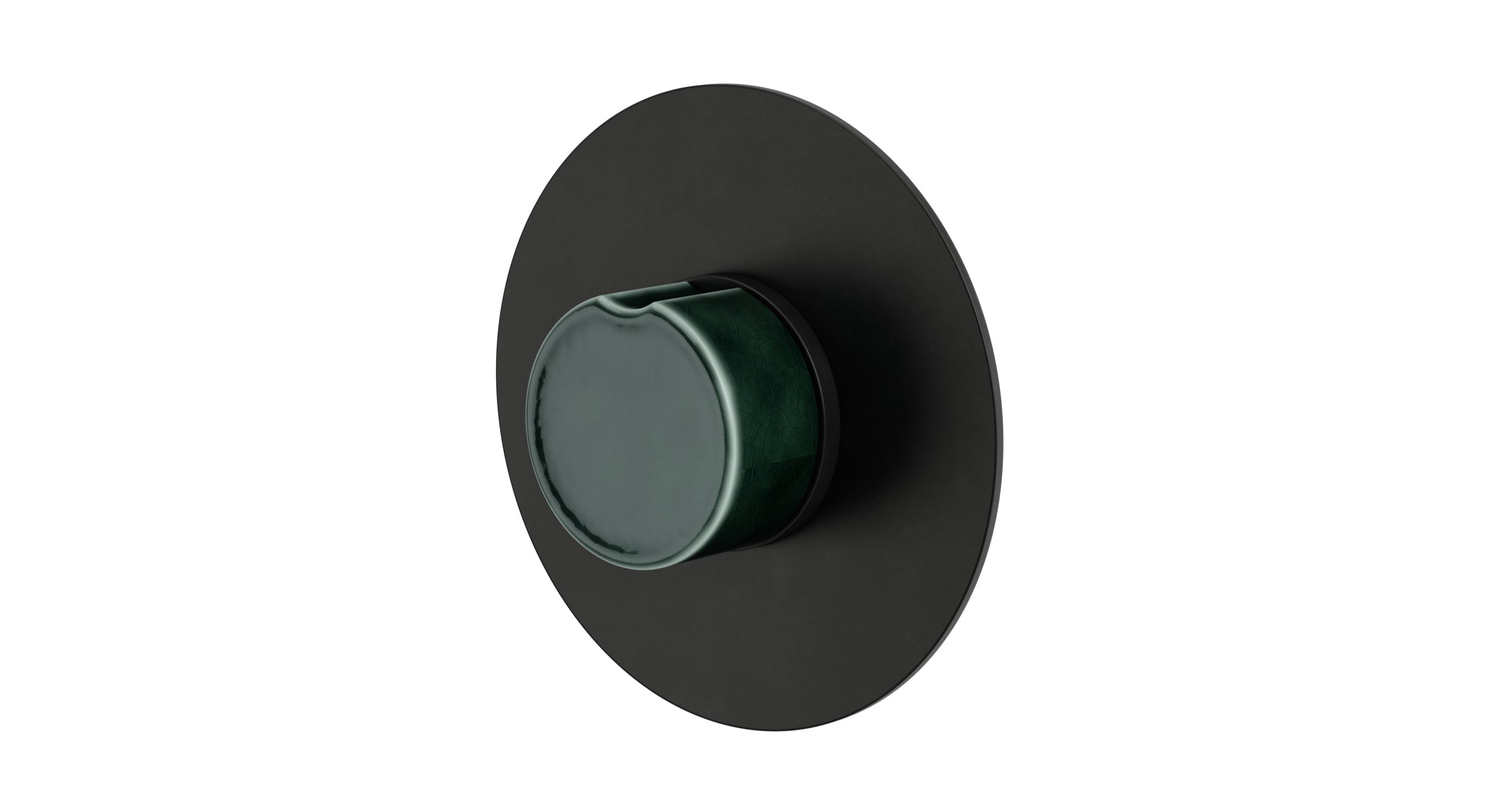 Foundry One Handle Wall Mount Shower Trim with Groove Ceramic Knob Handle in Oil Rubbed Bronze