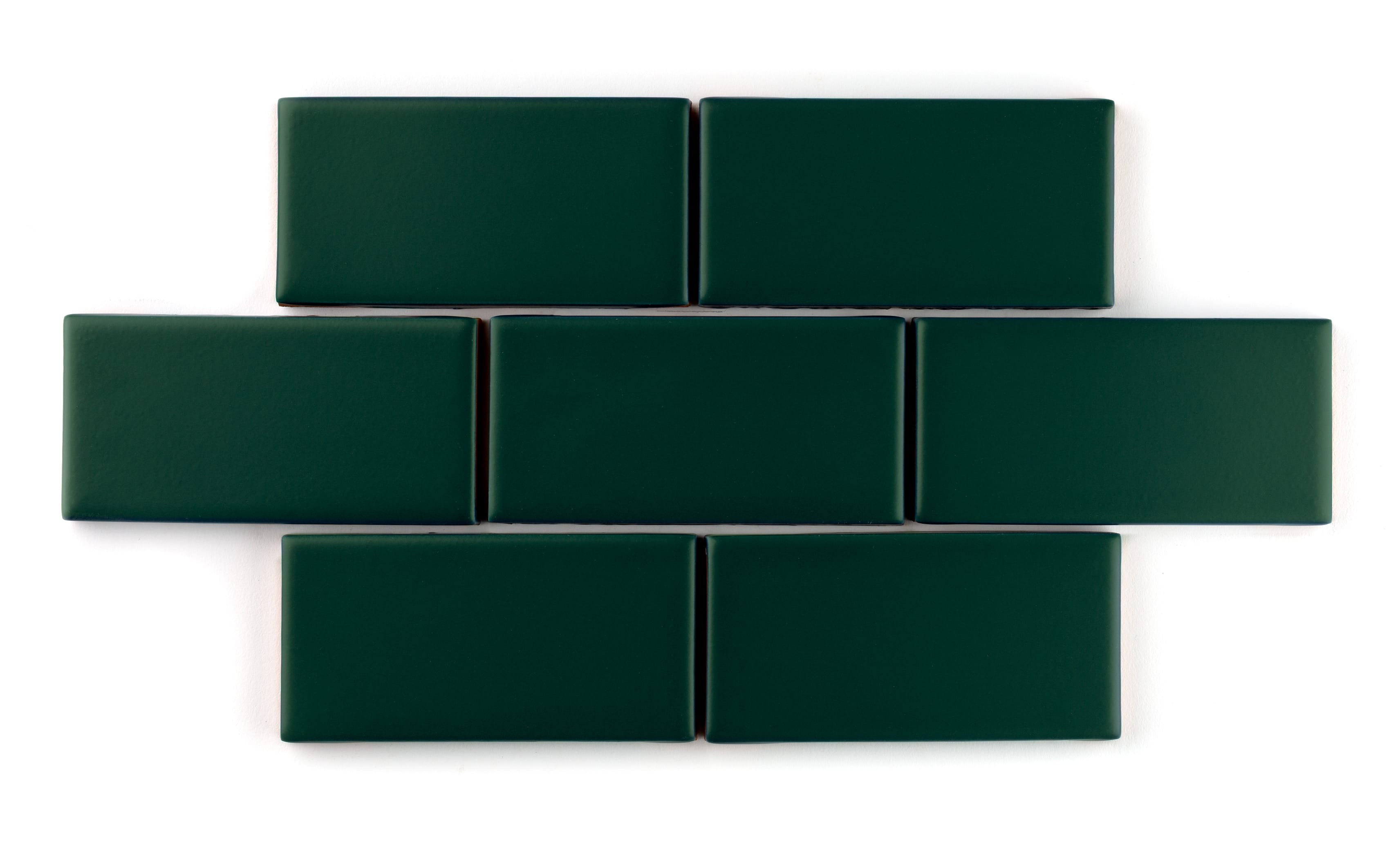 6" Hexagon Original Ceramic Tile in Evergreen Matte
