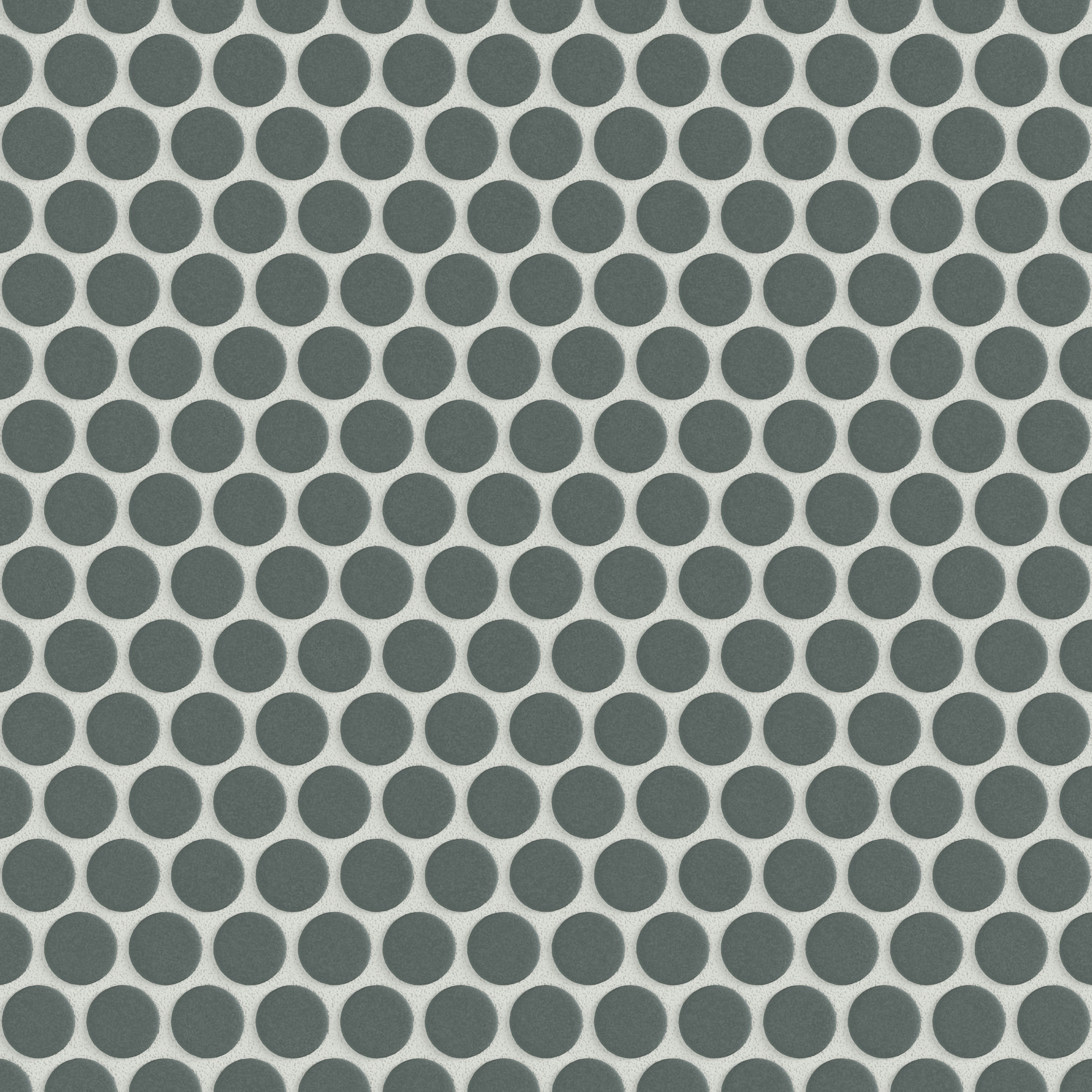 Penny Round Sheeted Original Ceramic Mosaic Tile in Flagstone Matte