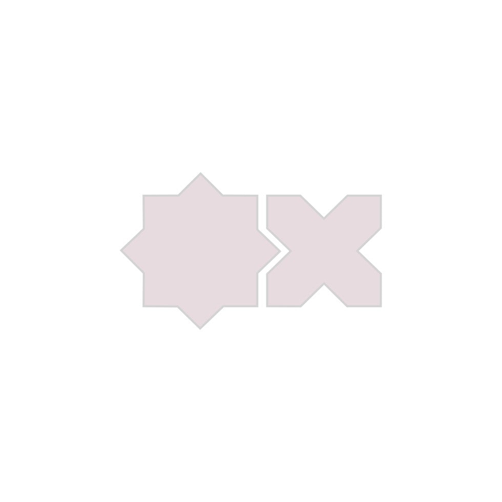 Mini Star & Cross Original Ceramic Tile in Evening Glow Matte