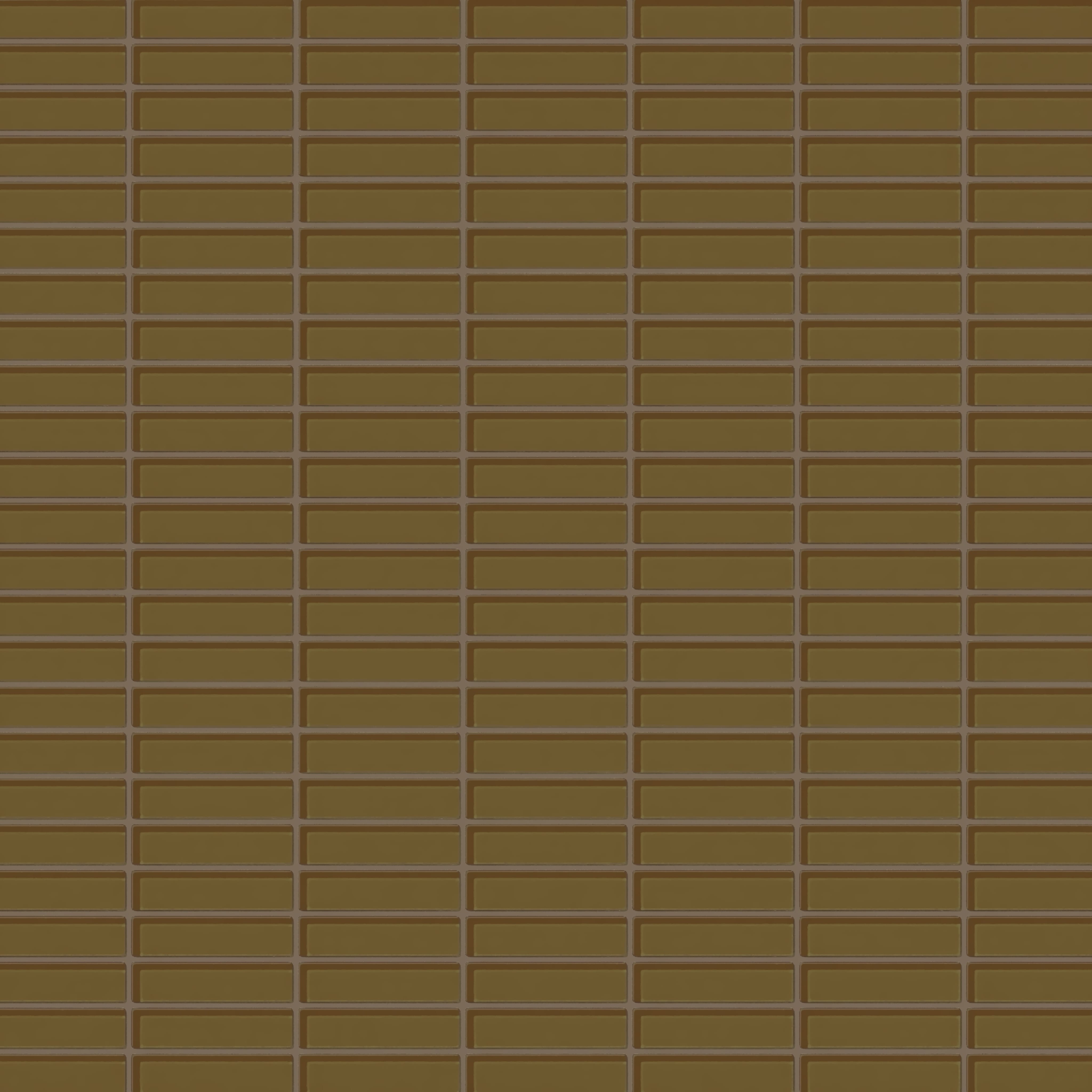 1x4 Straight Set Sheeted Glass Mosaic Tile in Merlin Gloss
