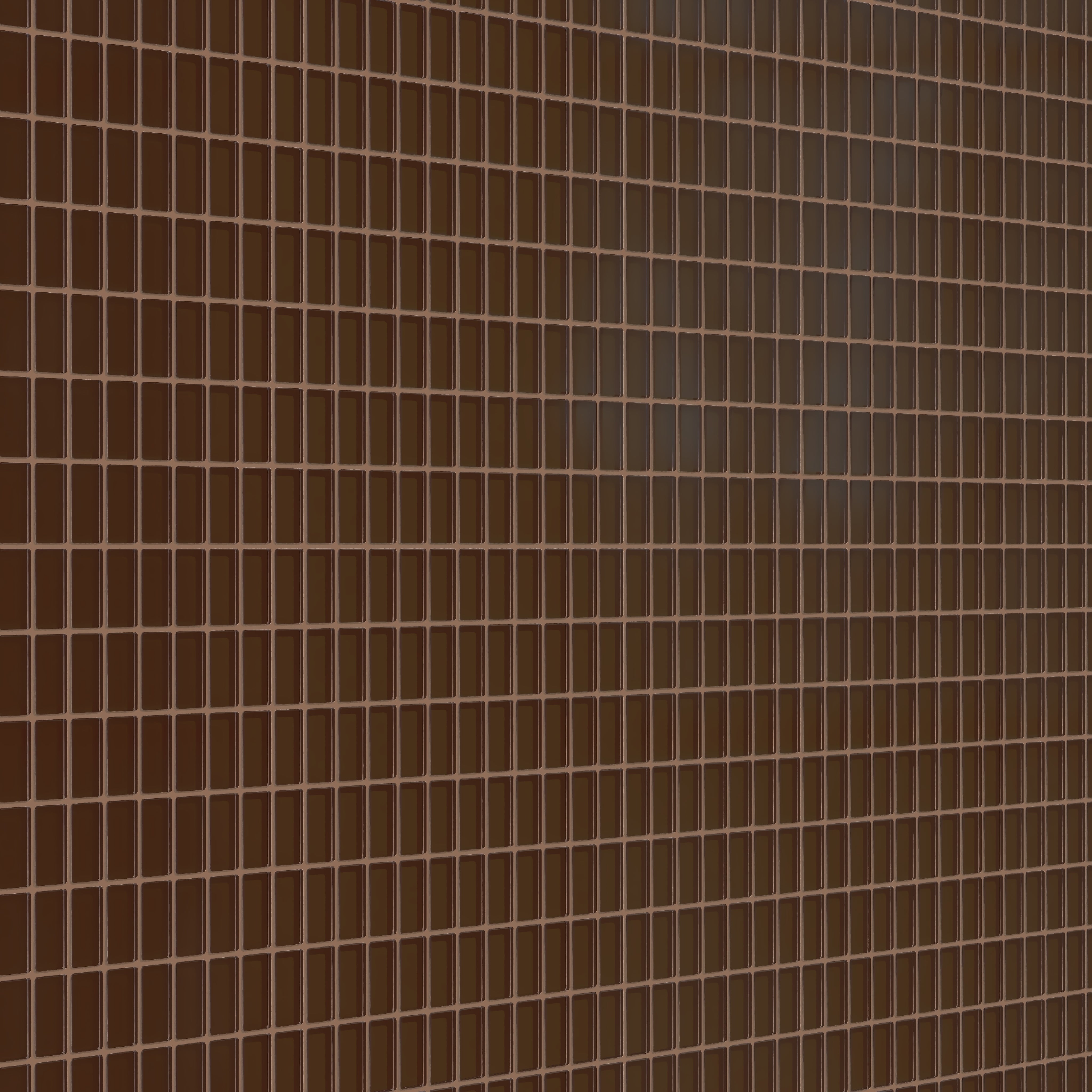 1x2 Straight Set Sheeted Glass Mosaic Tile in Thrasher Matte