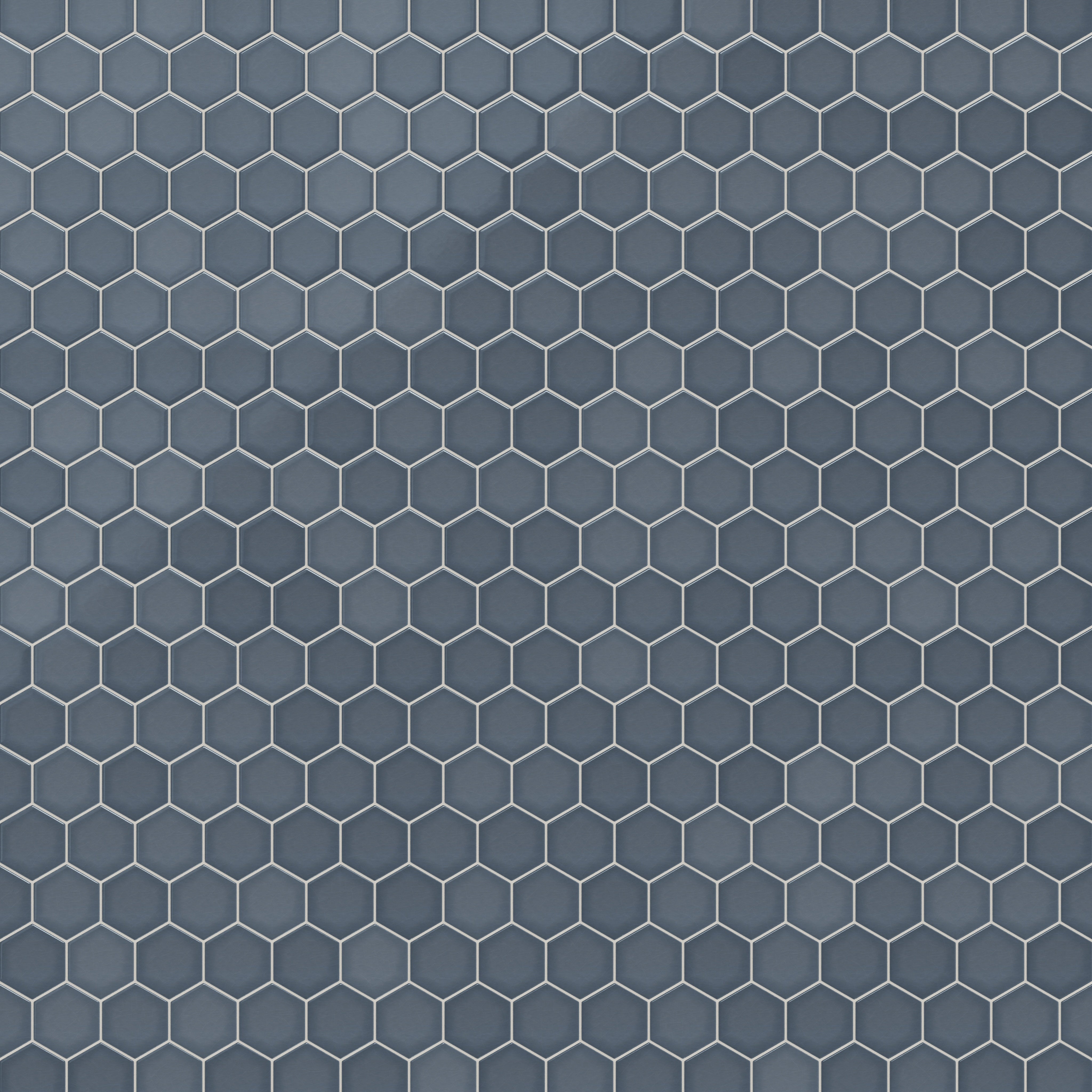 4" Hexagon Original Ceramic Tile in Nautical Gloss