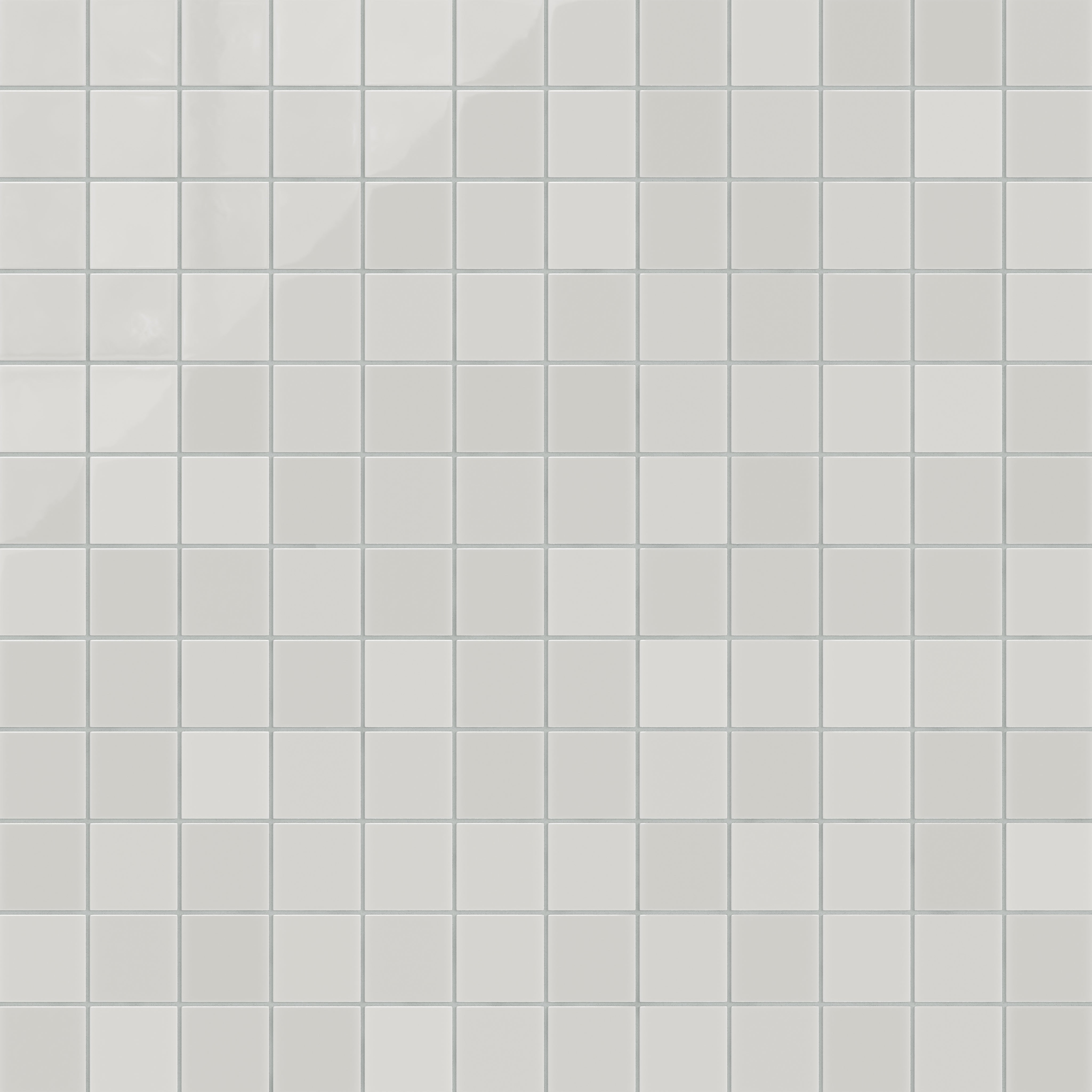 3x3 Straight Set Sheeted Natural Press Ceramic Mosaic Tile in Cloud Cover Gloss